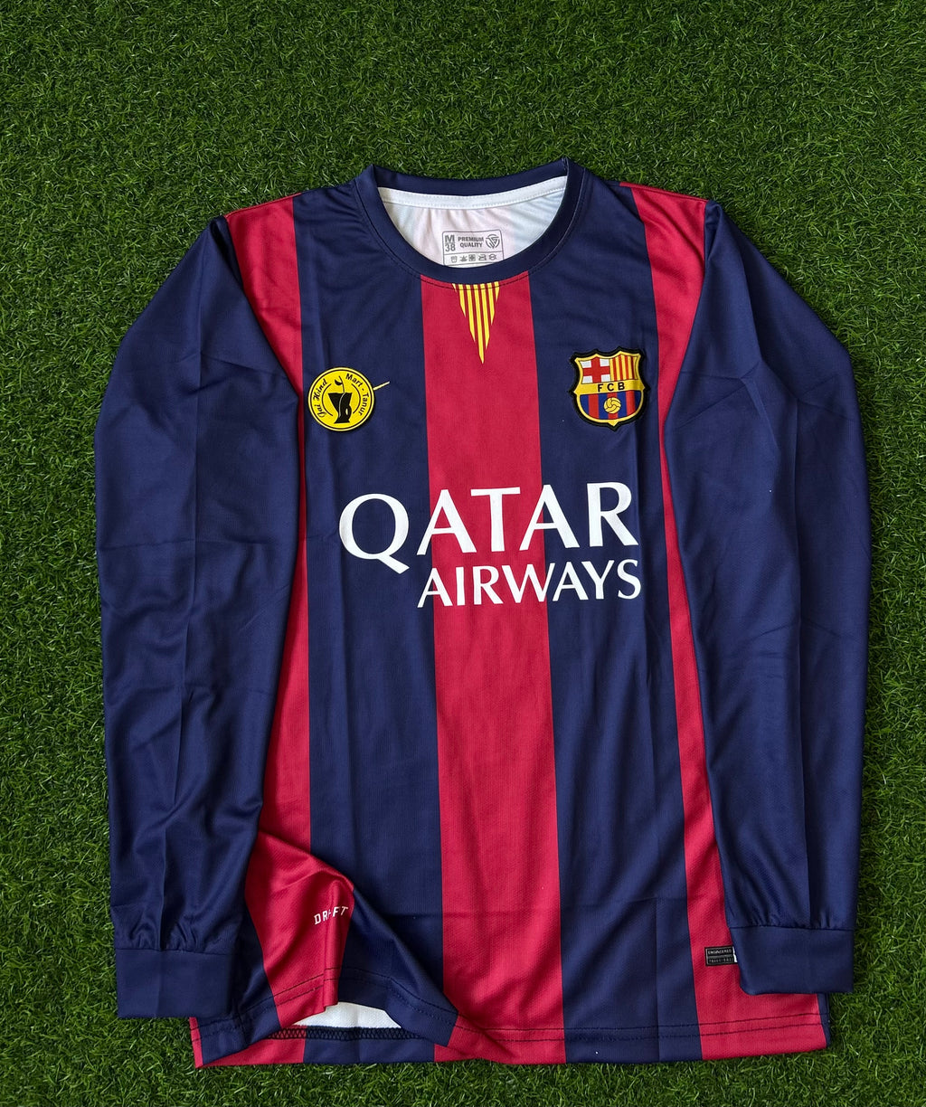 BARCELONA 2014-15 HOME KIT, FULL SLEEVE EMBROIDERY