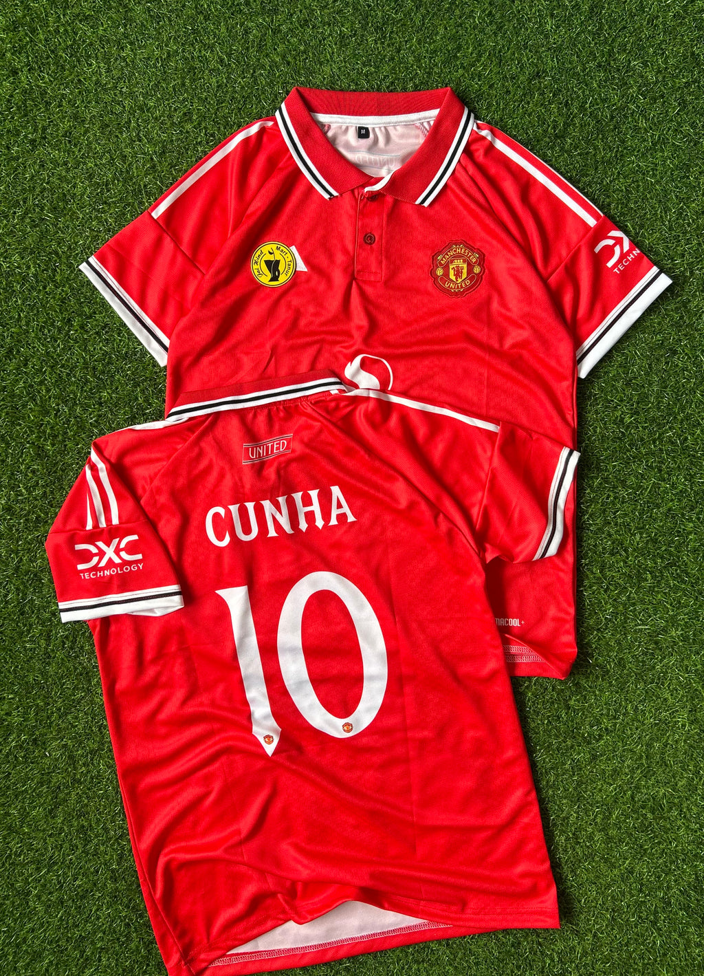 MAN UNITED 2026-27 SEASON HOME JERSEY, HALF SLEEVE POLO EMBROIDERY