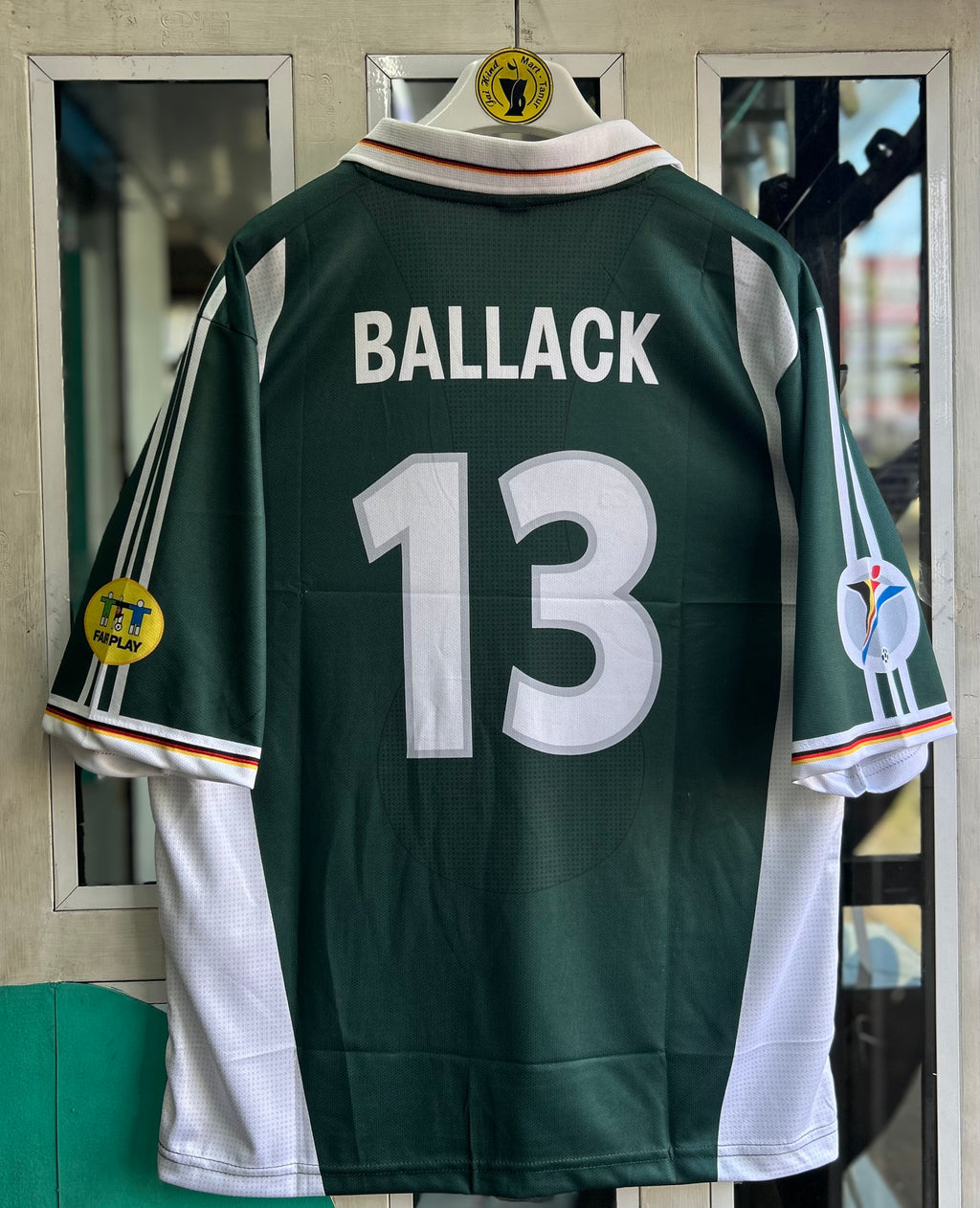 GERMANY 2000 AWAY JERSEY, FIVE SLEEVE POLO EMBRODERY