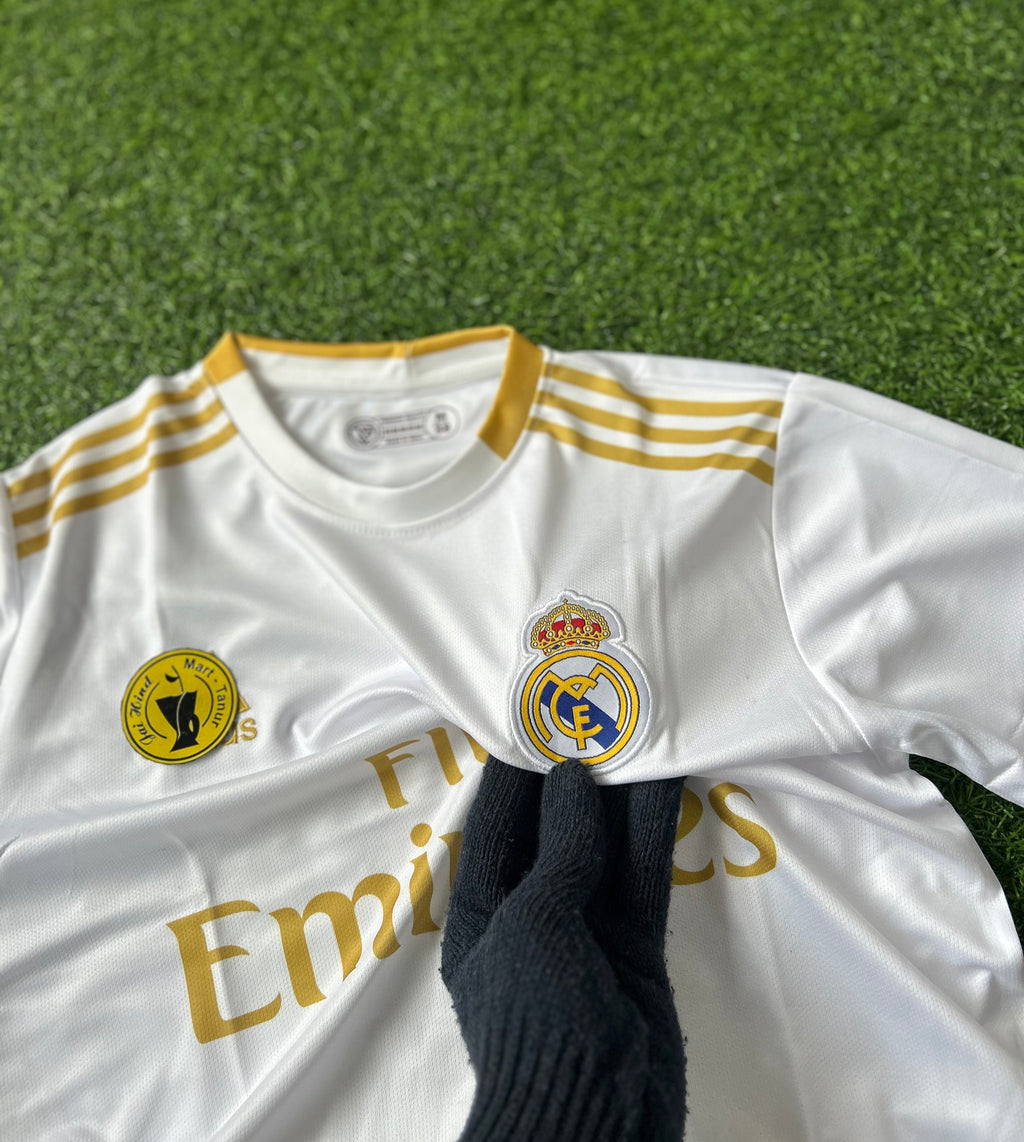 REAL MADRID 2019-20 HOME KIT, HALF SLEEVE EMBROIDERY
