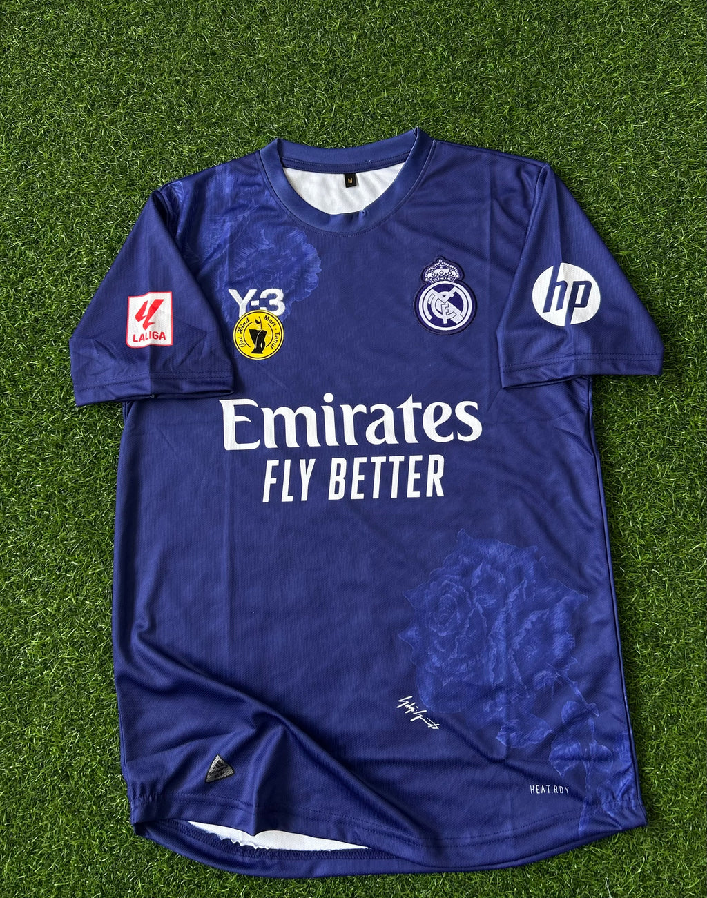 REAL MADRID 2024-25 Y-3 FOURTH KIT, HALFSLEEVE  EMBROIDERY