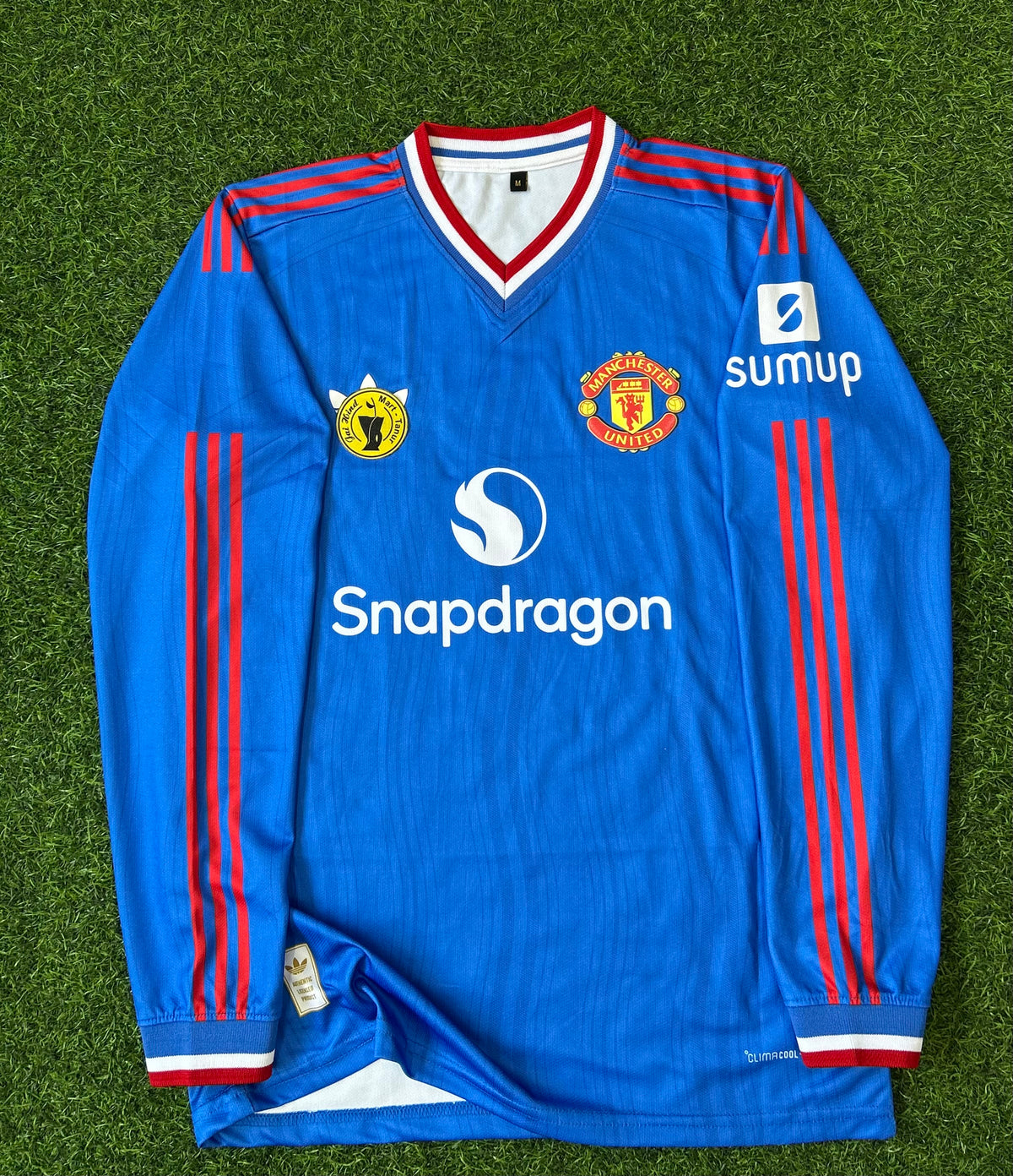 MAN UNITED 2026-27 SEASON AWAY JERSEY, FULL SLEEVE,  3D SILICONE HEAT PRESS LOGO