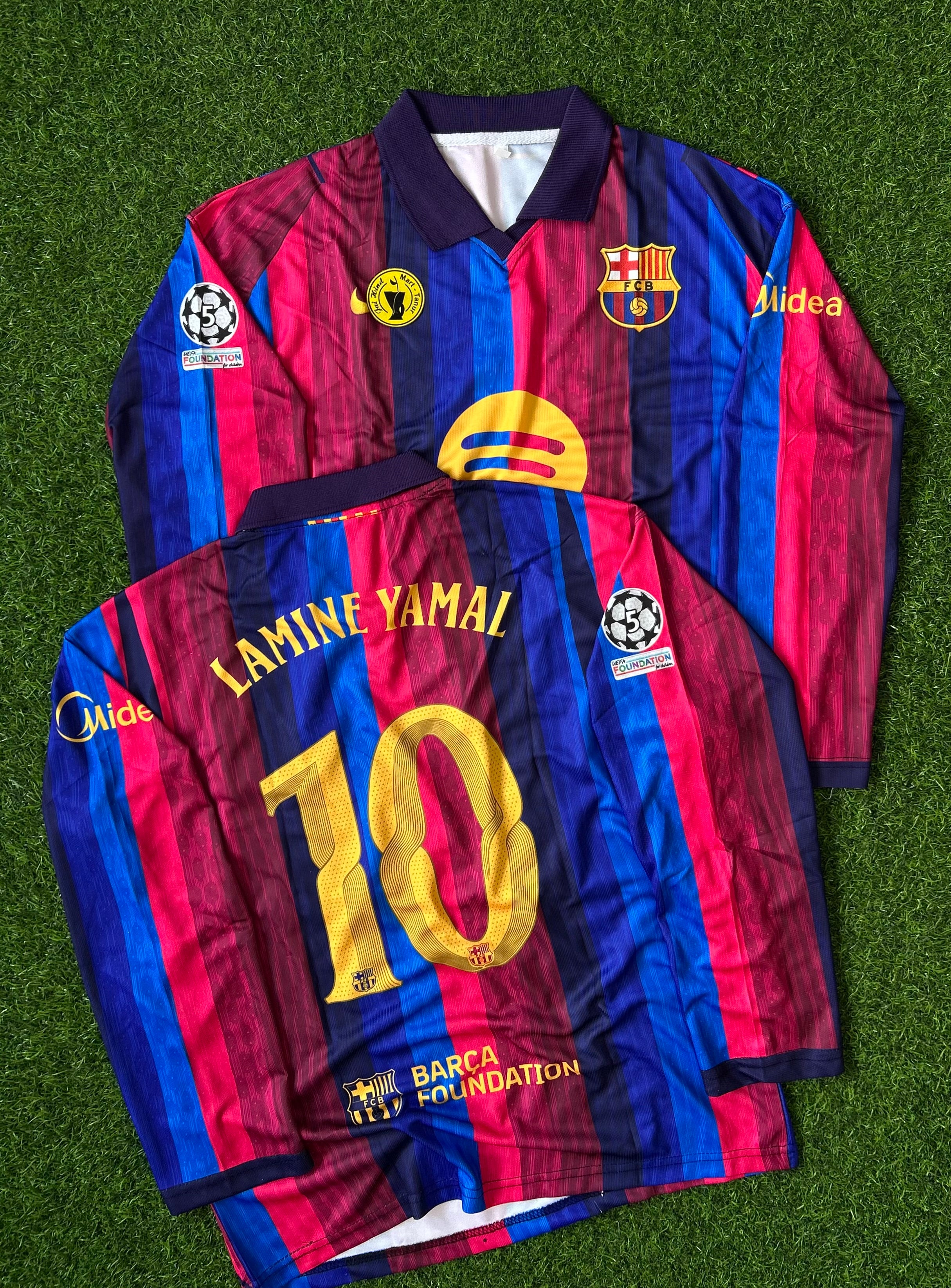 BARCELONA 2026-27 SEASON HOME JERSEY, OVERSIZED FULL SLEEVE POLO