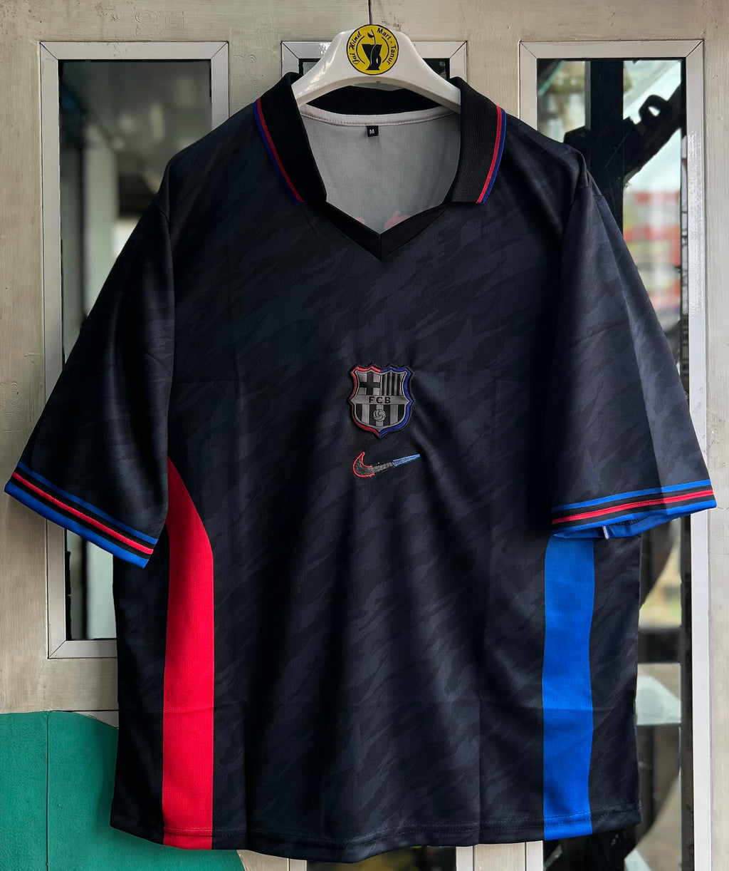 BARCELONA x TRAVIS SCOTT SPECIAL EDITION JERSEY, FIVE SLEEVE POLO EMBROIDERY