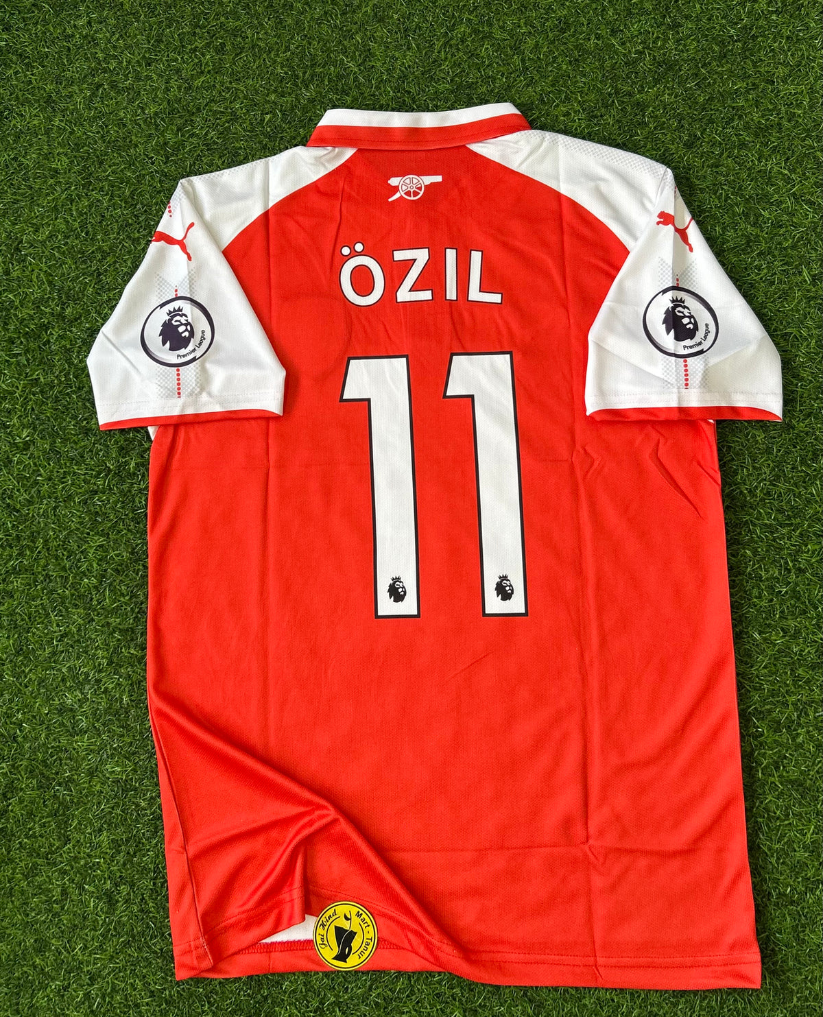ARSENAL 2017-18 HOME JERSEY, HALF SLEEVE POLO  EMBROIDERY