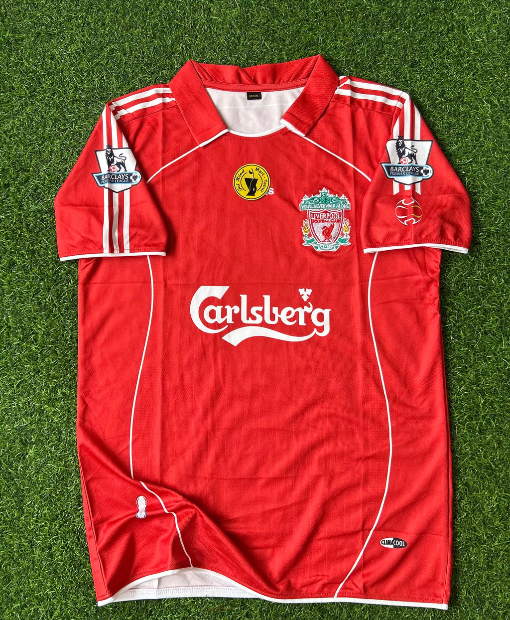 LIVERPOOL 2006-07 HOME JERSEY, HALF SLEEVE POLO  EMBROIDERY