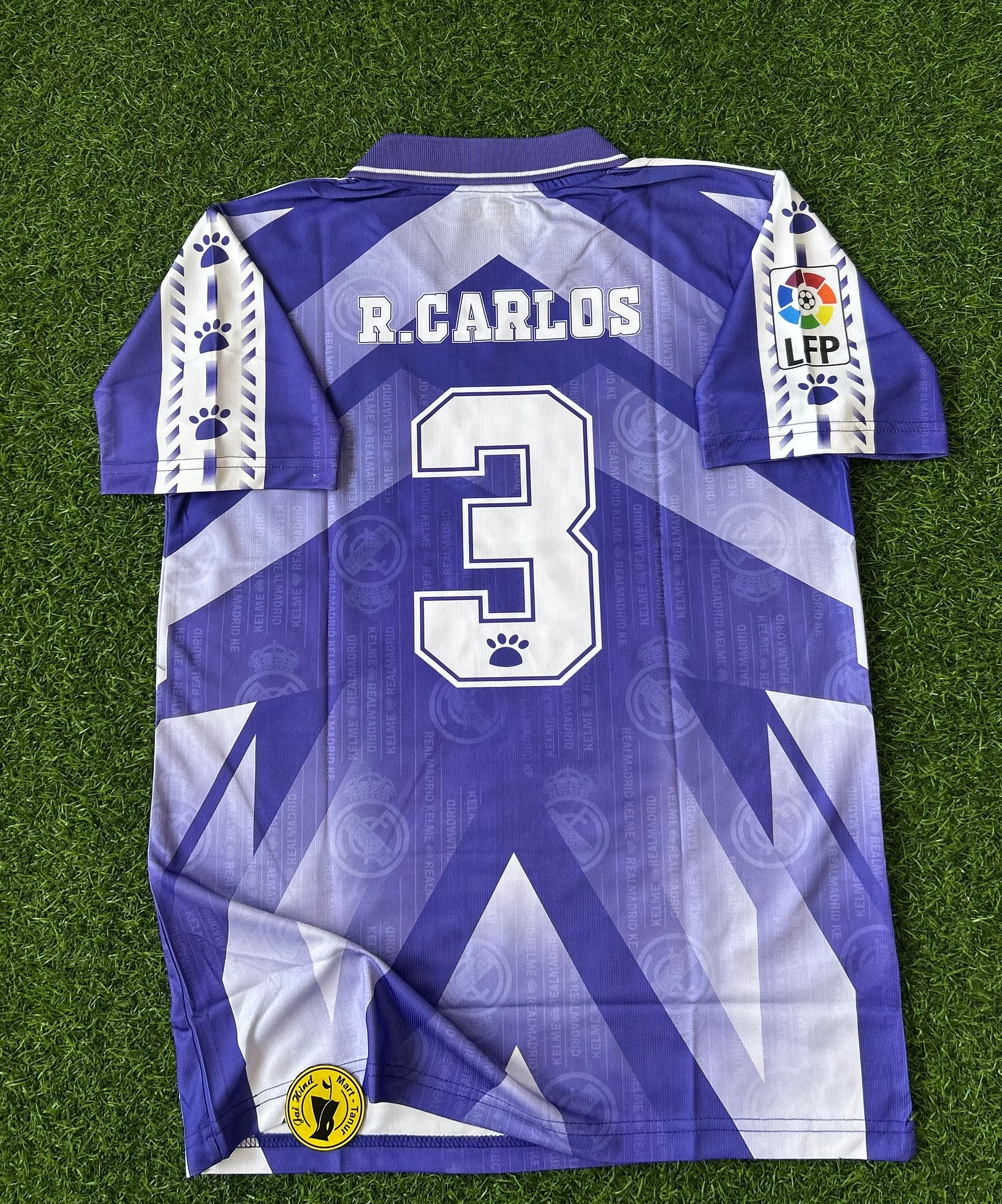 REAL MADRID 1996-97 AWAY KIT, HALF SLEEVE  POLO EMBROIDERY