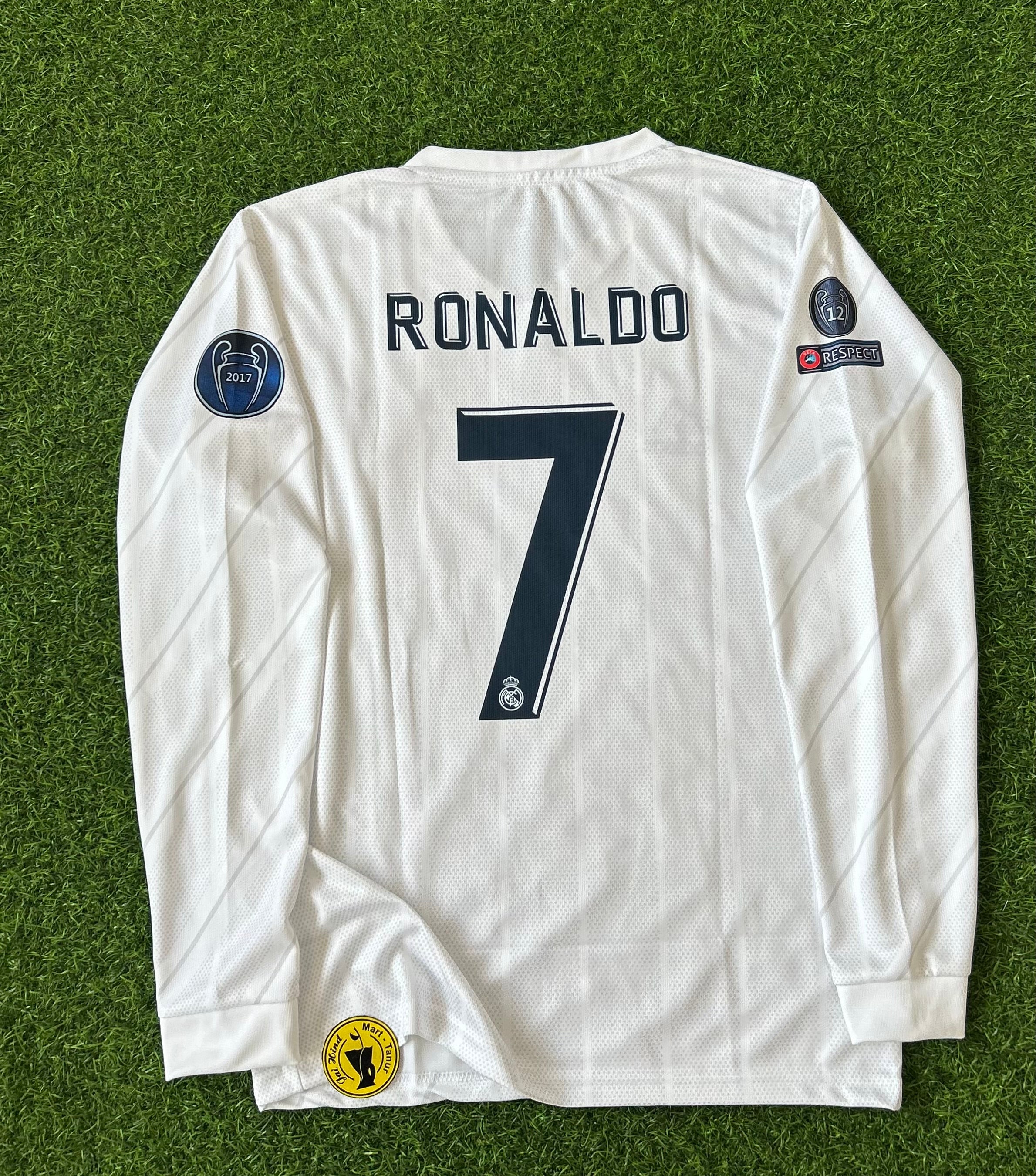 REAL MADRID 2017-18 HOME KIT, FULL SLEEVE EMBROIDERY – JAIHIND SPORTS