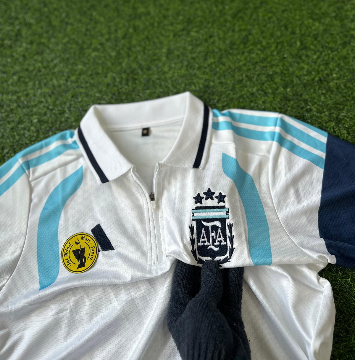 ARGENTINA 2026 TRIO TRAINING JERSEY, POLO HALF SLEEVE EMBROIDERY