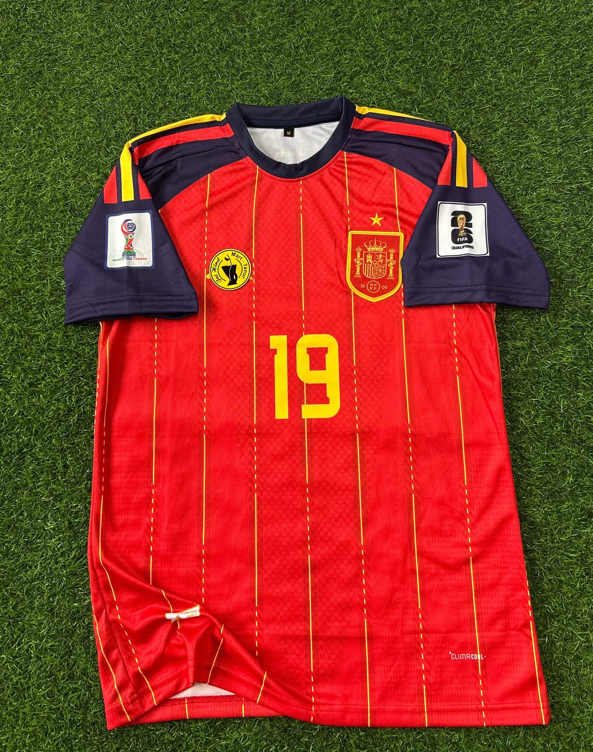 SPAIN 2026 WORLD CUP HOME KIT, HALF SLEEVE EMBROIDERY