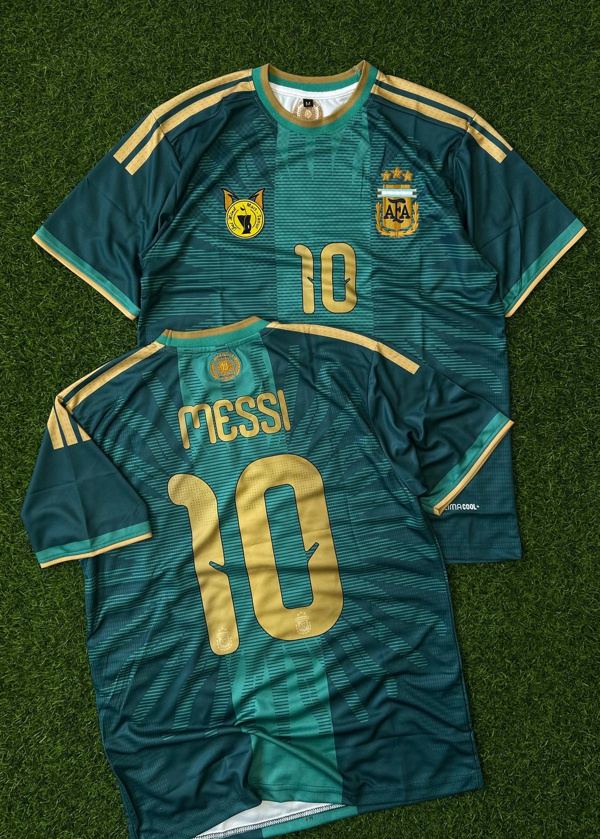 ARGENTINA 2026 MESSI ‘ FAREWELL’ GREEN JERSEY, HALF SLEEVE EMBROIDERY
