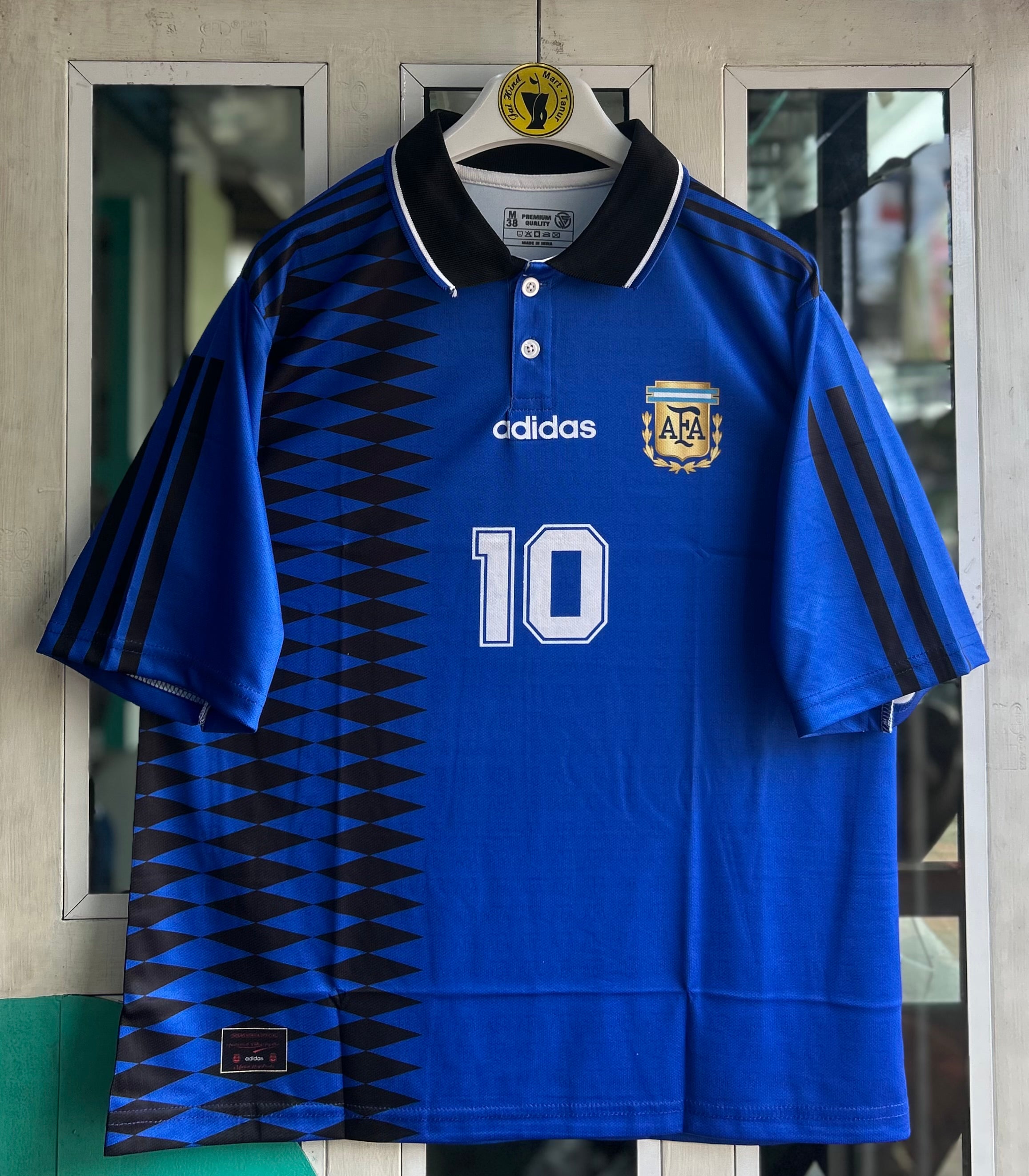 ARGENTINA 1994 AWAY KIT, FIVE SLEEVE POLO