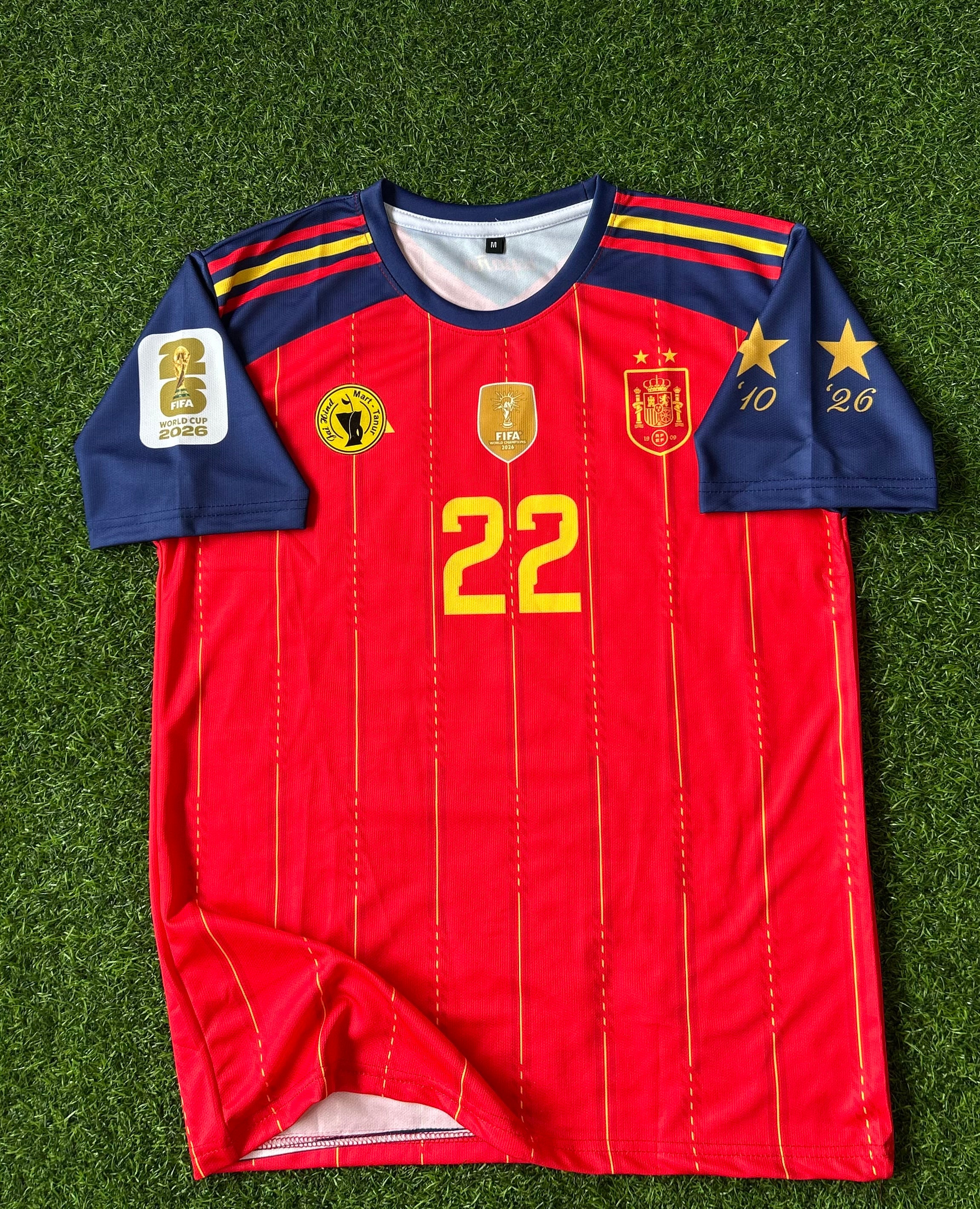 SPAIN 2026 HOME JERSEY, HALF SLEEVE SUBLIMATION