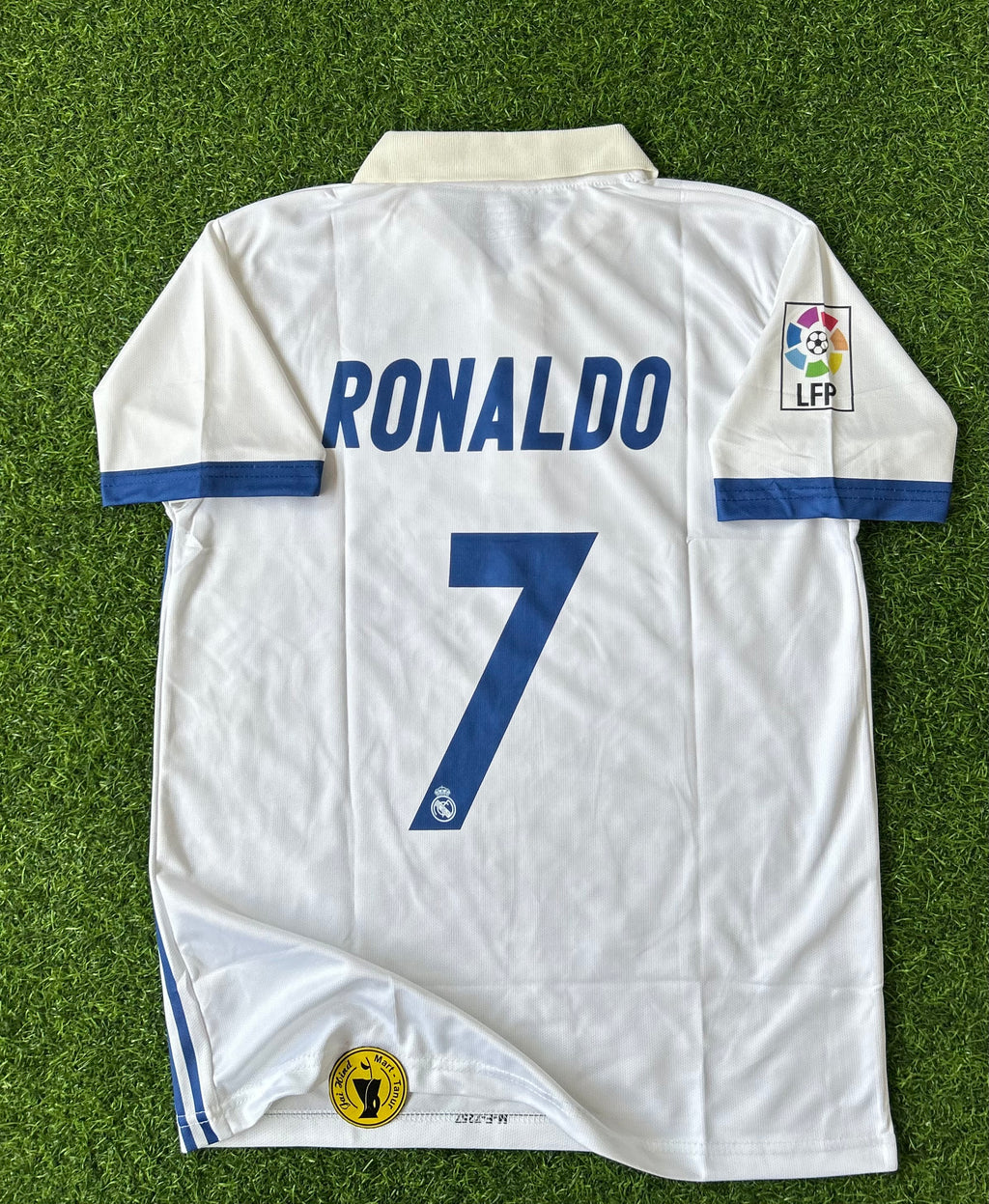 REAL MADRID 2016-17 HOME JERSEY, HALF SLEEVE POLO EMBROIDERY
