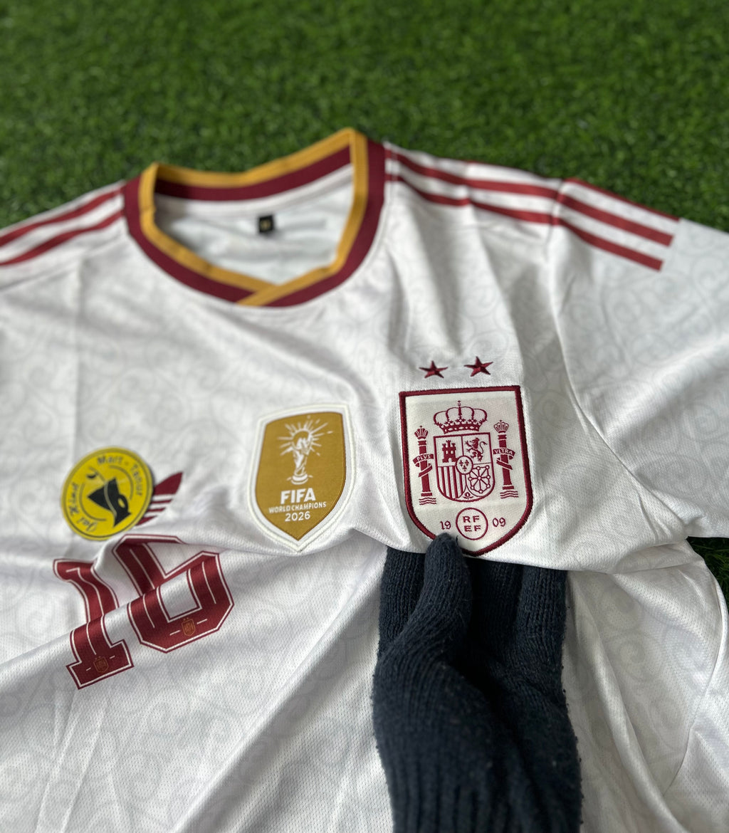 SPAIN 2026 HOME JERSEY, HALF SLEEVE EMBROIDERY
