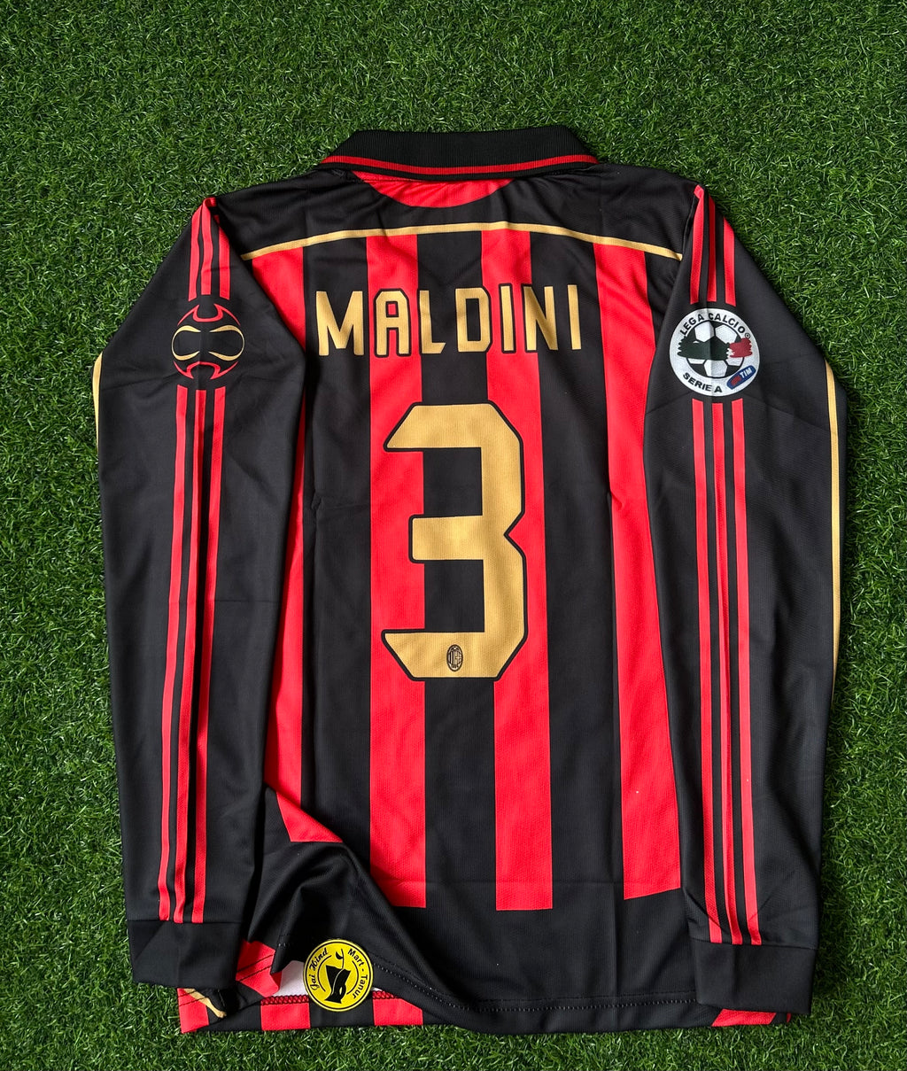 AC MILAN 2006-07 HOME JERSEY, FULL SLEEVE POLO EMBROIDERY