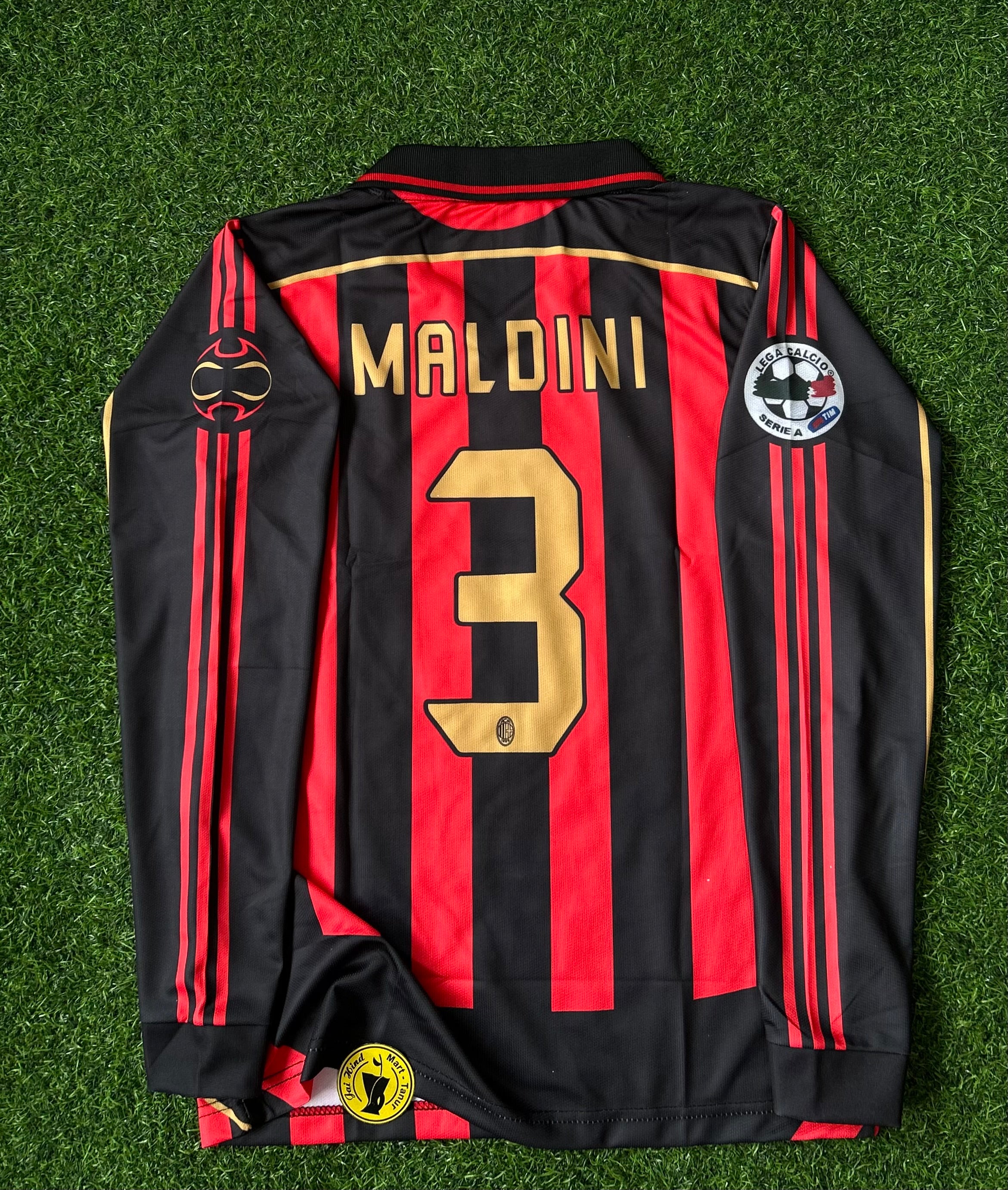AC MILAN 2006-07 HOME JERSEY, FULL SLEEVE POLO EMBROIDERY
