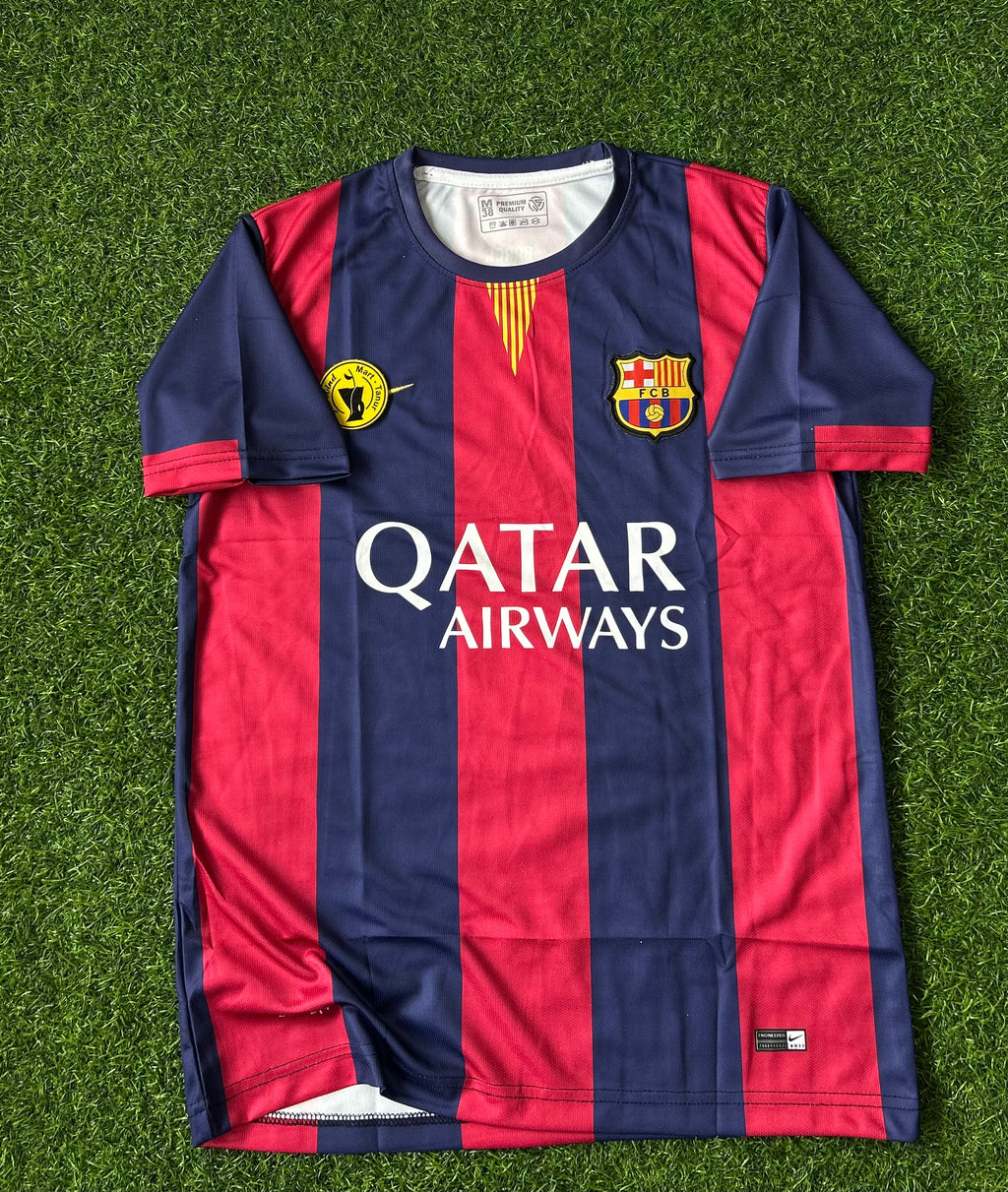 BARCELONA 2014-15 HOME KIT, HALF SLEEVE EMBROIDERY