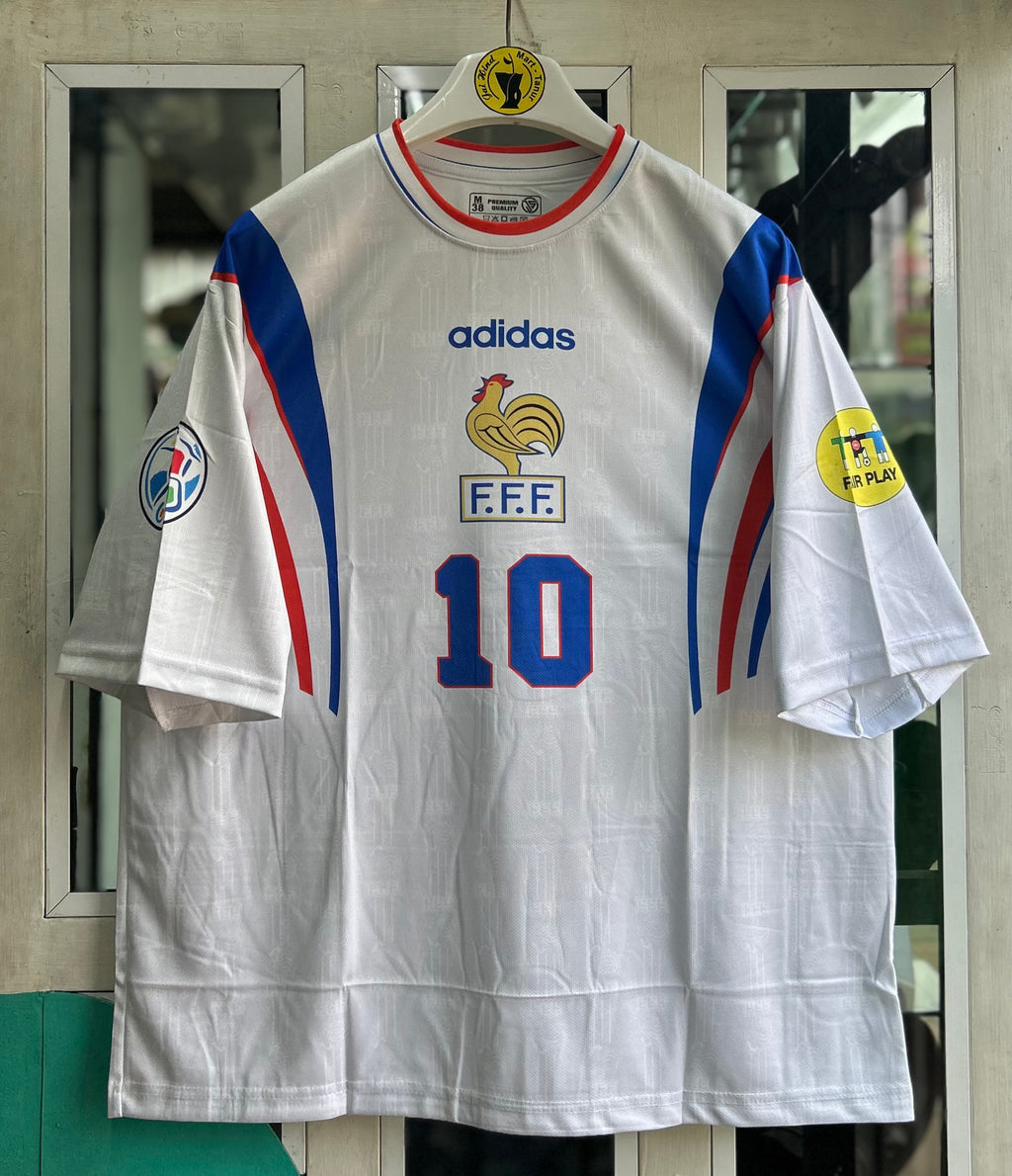 FRANCE 1996-97 AWAY KIT, FIVE SLEEVE SUBLIMATION