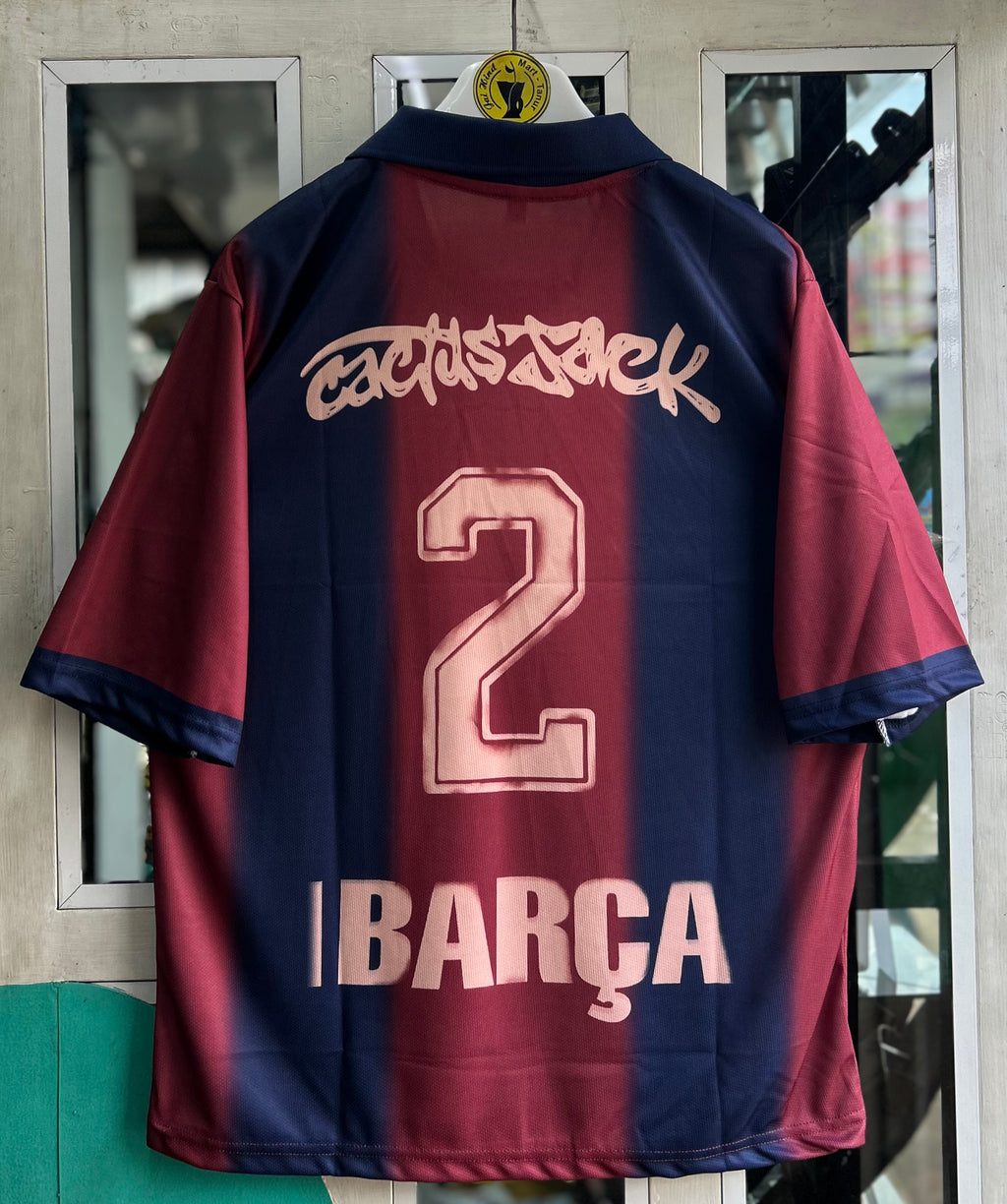 BARCELONA x TRAVIS SCOTT SPECIAL EDITION RETRO, FIVE SLEEVE  POLO EMBROIDERY