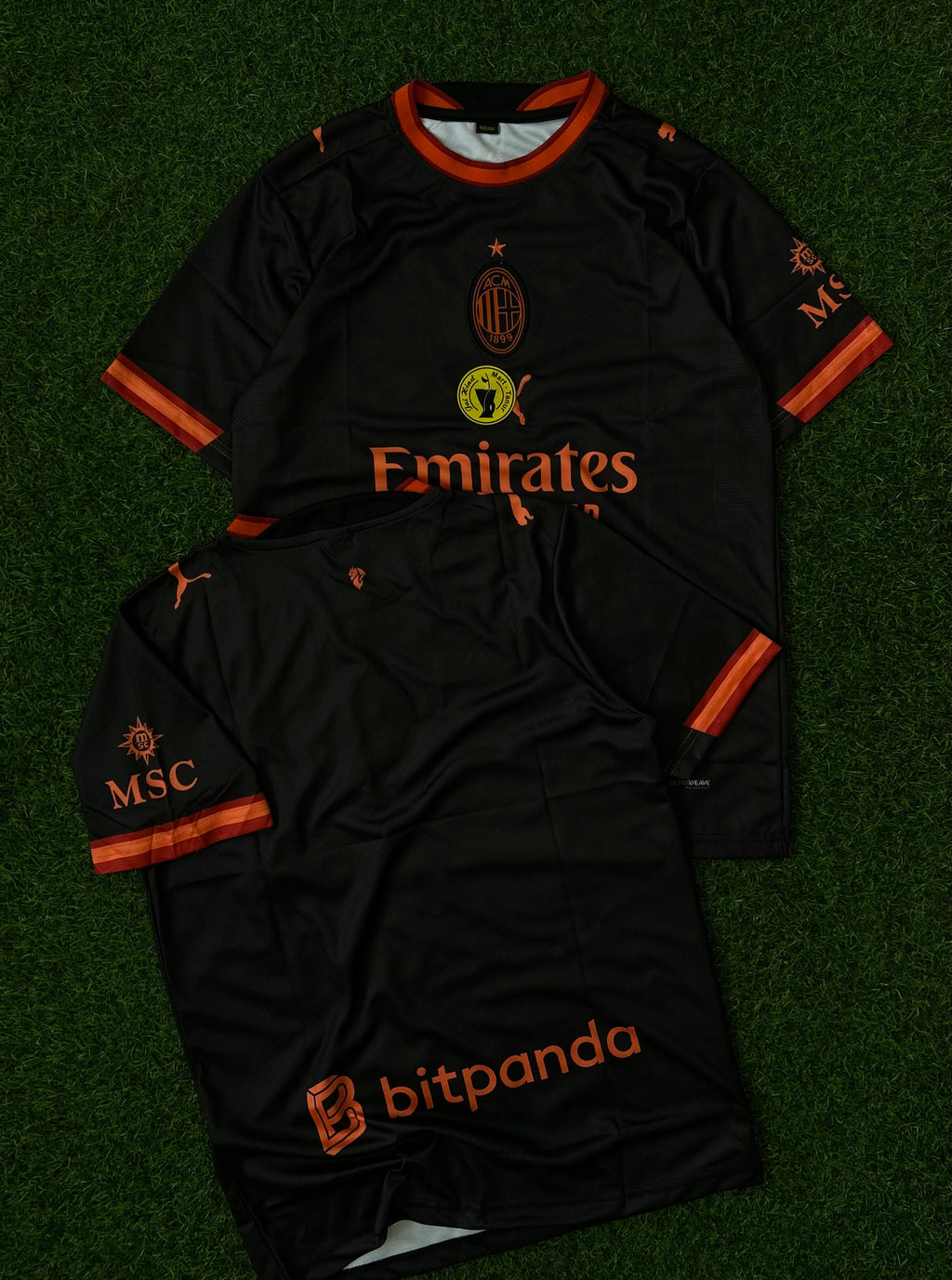 AC MILAN 2026-27 SEASON THIRD JERSEY, HALF SLEEVE EMBROIDERY