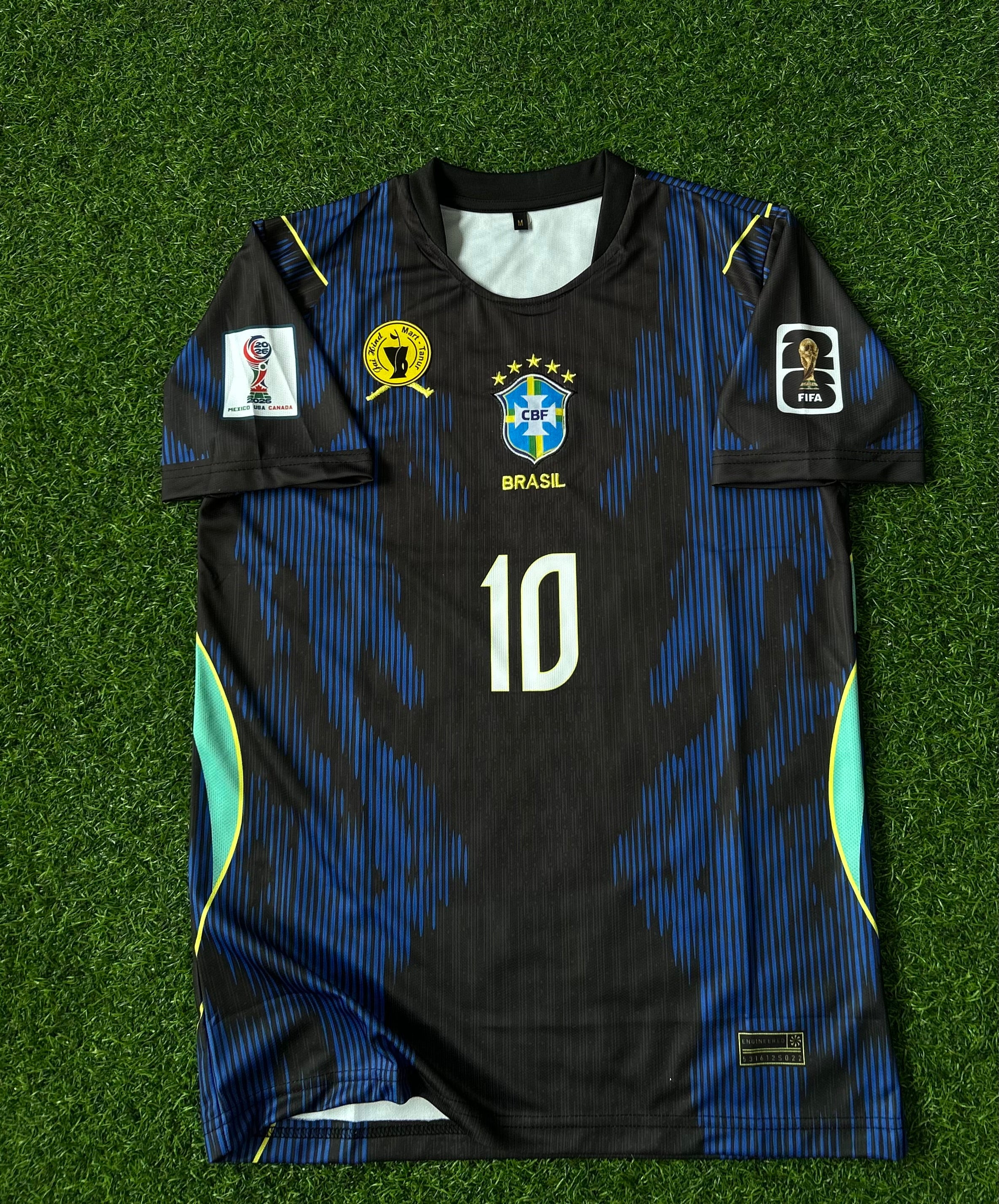 BRAZIL 2026 WORLD CUP AWAY KIT, HALF SLEEVE  EMBROIDERY