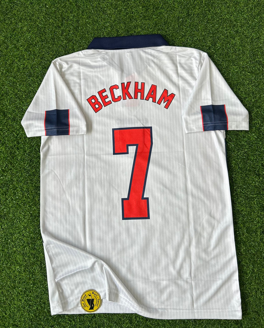 ENGLAND 1998 HOME JERSEY, HALF SLEEVE POLO EMBROIDERY