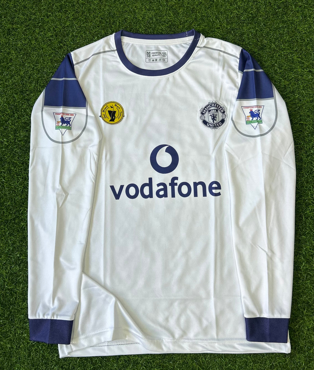 MAN UNITED 2000-01 AWAY JERSEY, FULL SLEEVE EMBROIDERY