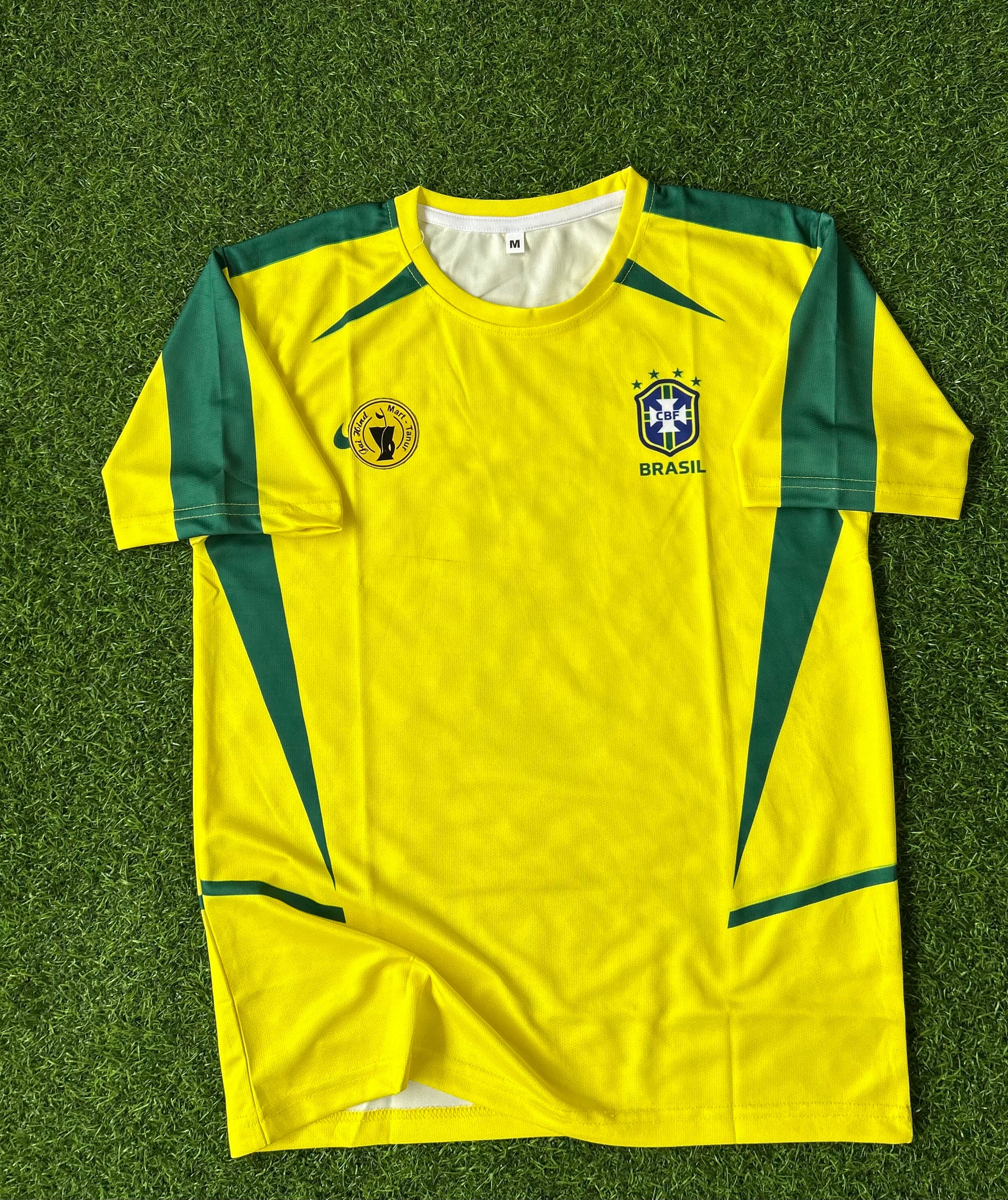 BRAZIL 2002 HOME JERSEY, HALF SLEEVE SUBLIMATION