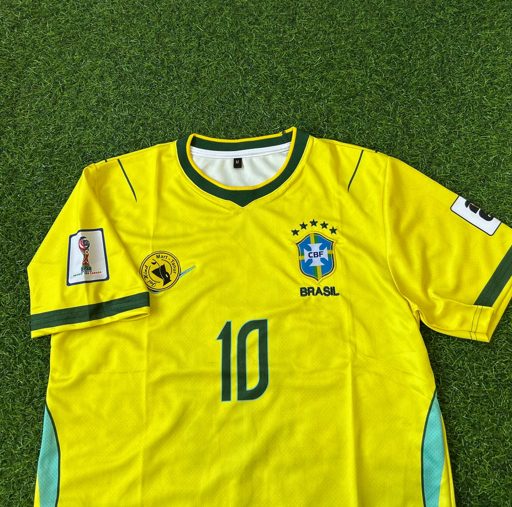 BRAZIL 2026 WORLD CUP HOME KIT, HALF SLEEVE EMBROIDERY