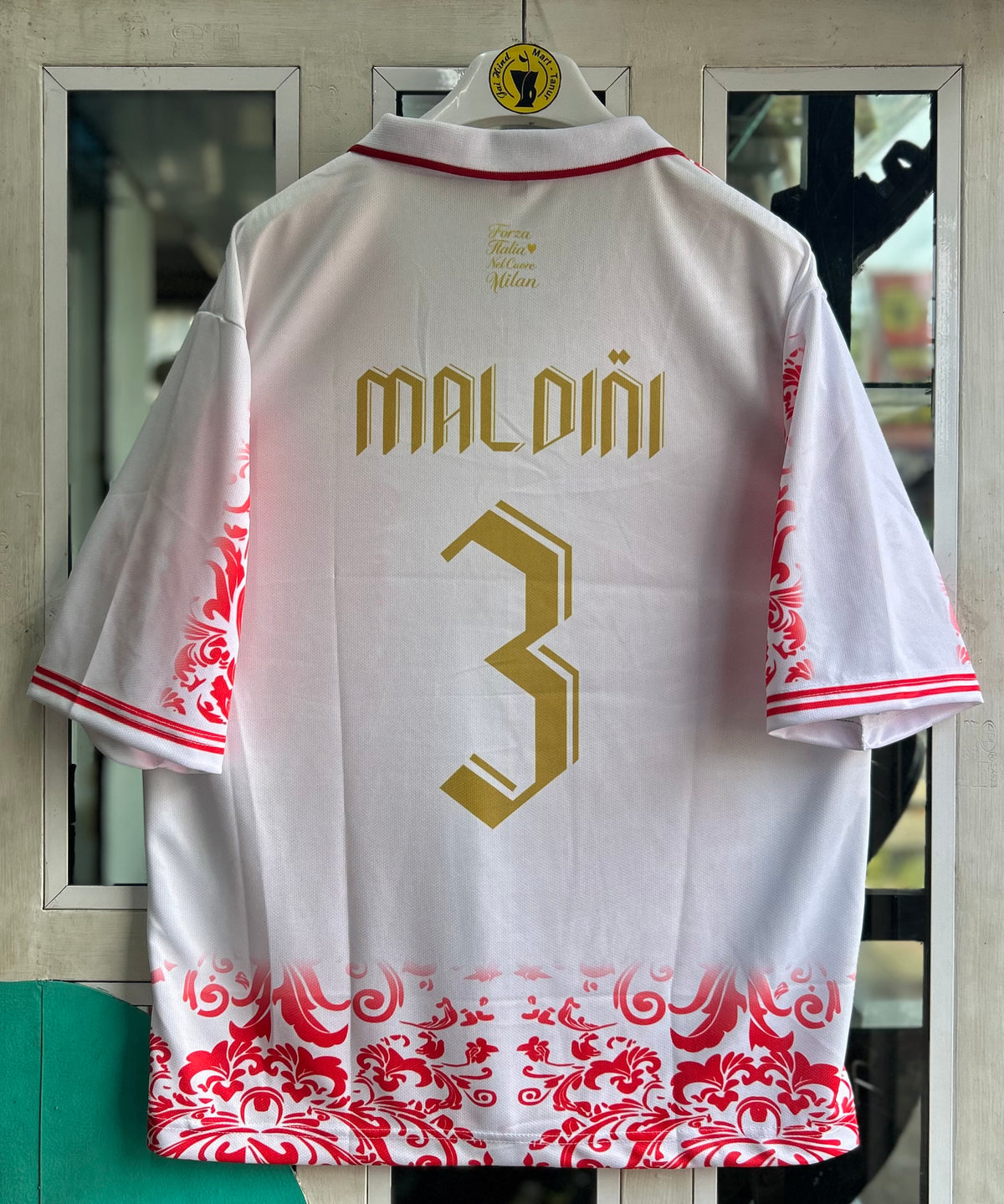 AC MILAN SPECIAL EDITION JERSEY, FIVE SLEEVE  POLO  EMBROIDERY