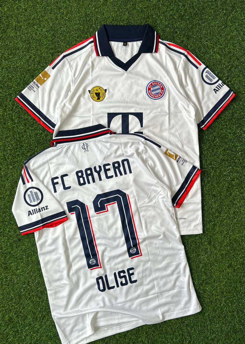 BAYERN MUNICH 2026-27 SEASON AWAY JERSEY, HALF SLEEVE POLO  EMBROIDERY