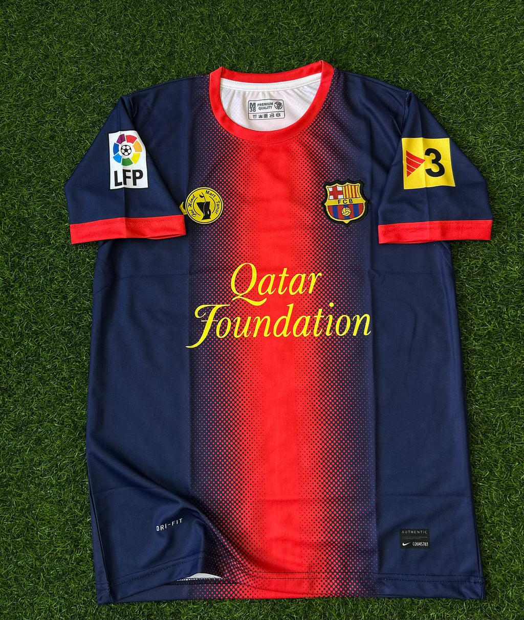 BARCELONA 2012-13 HOME JERSEY, HALF SLEEVE  EMBROIDERY