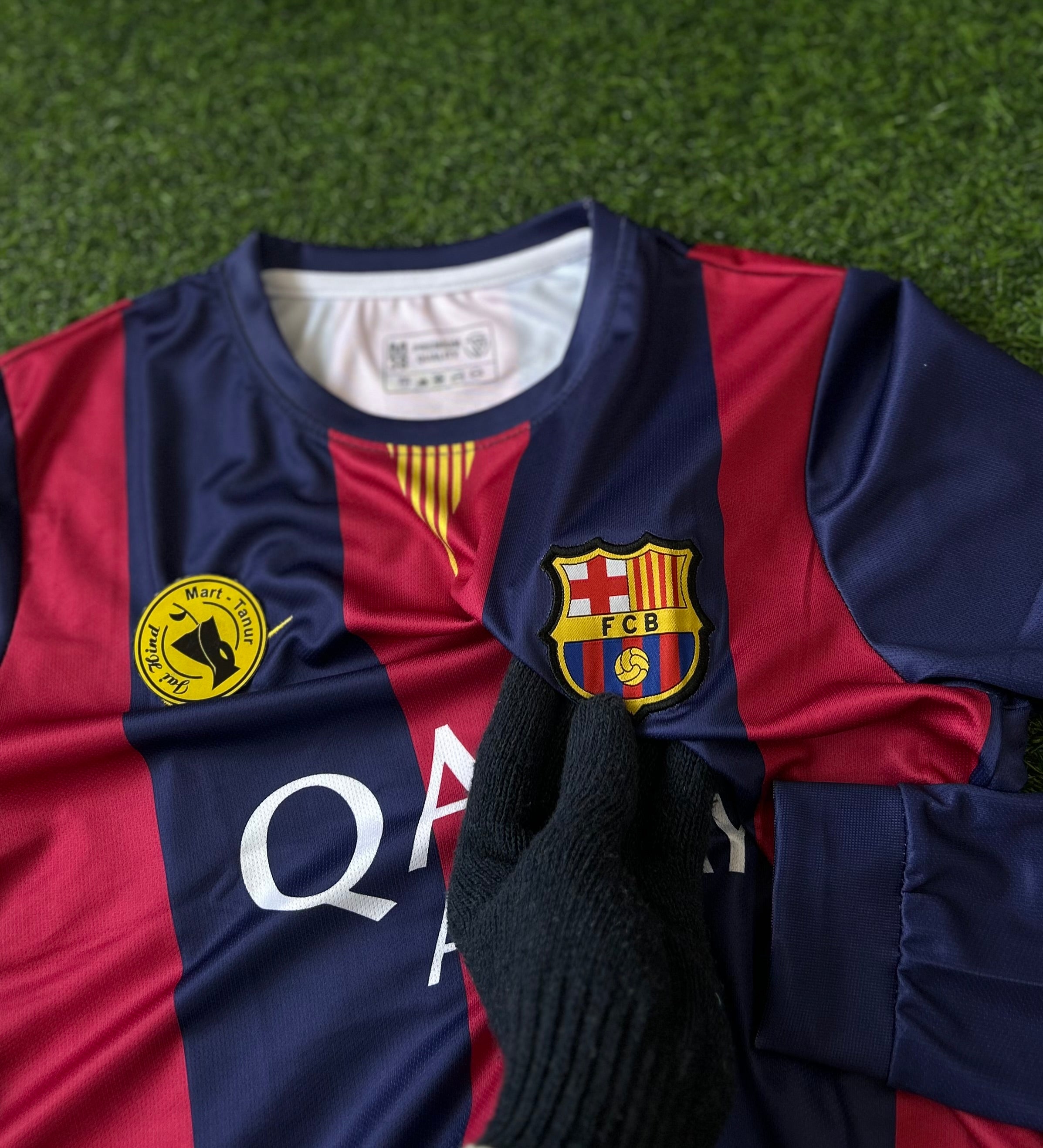 BARCELONA 2014-15 HOME KIT, FULL SLEEVE EMBROIDERY