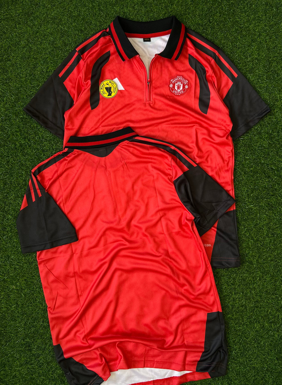 MAN UNITED 2026-27 SEASON TRAINING TIRO JERSEY, HALF SLEEVE POLO EMBROIDERY