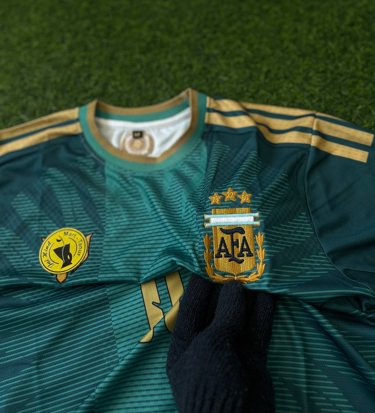 ARGENTINA 2026 MESSI ‘ FAREWELL’ GREEN JERSEY, HALF SLEEVE EMBROIDERY