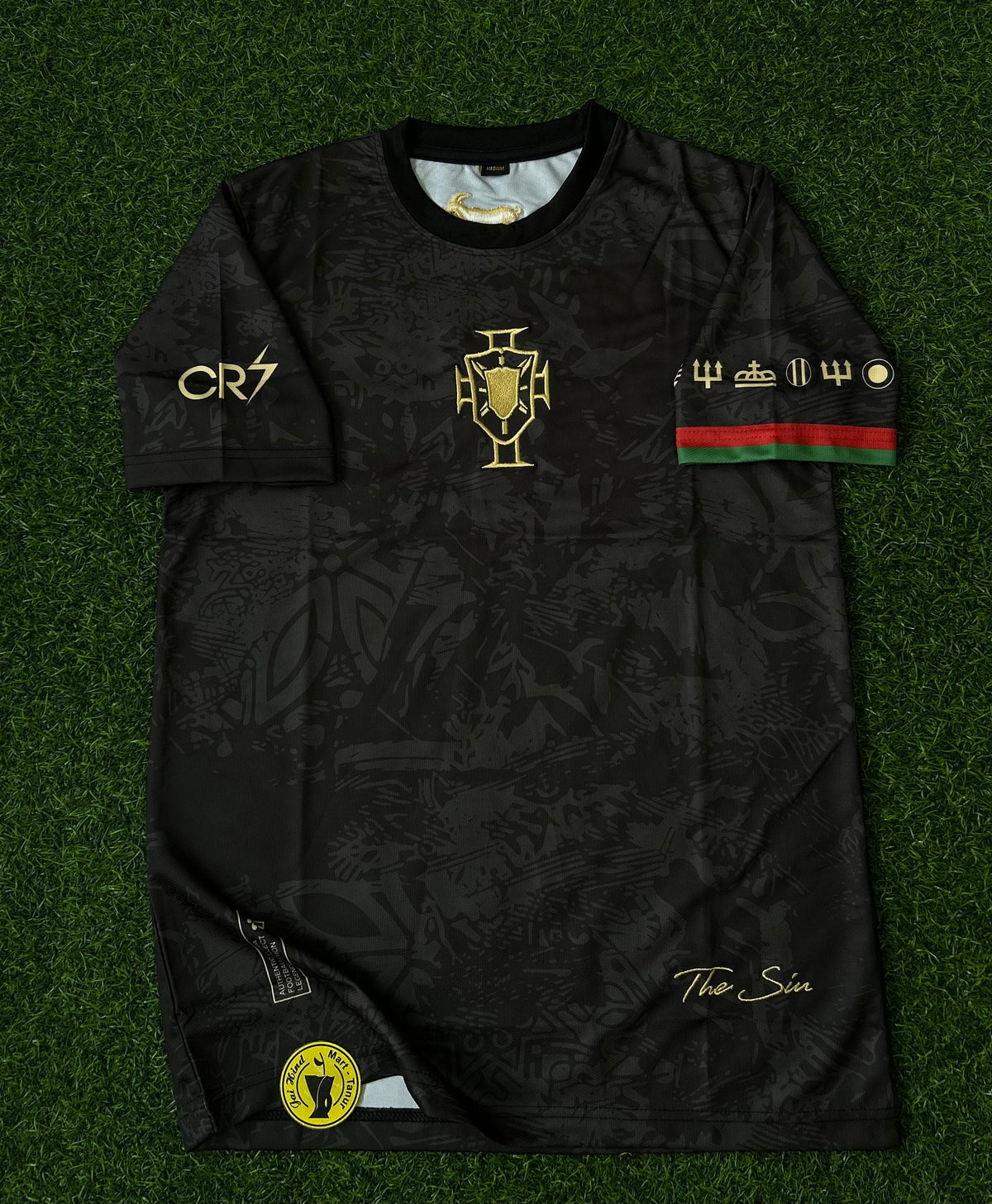 PORTUGAL GOAT SPECIAL EDITION JERSEY, RONALDO TRIBUTE, HALF SLEEVE EMBROIDERY