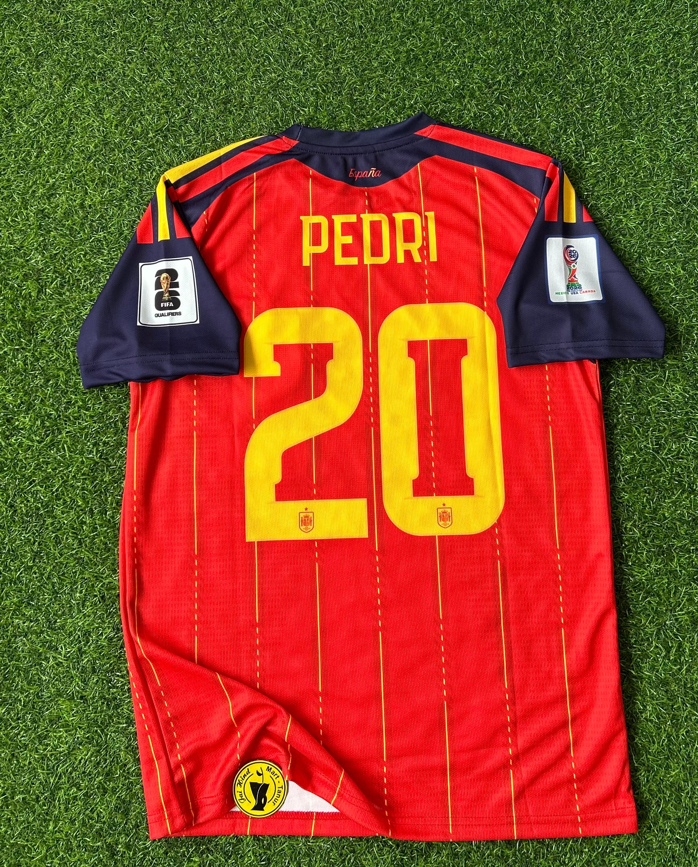 SPAIN 2026 WORLD CUP HOME KIT, HALF SLEEVE EMBROIDERY