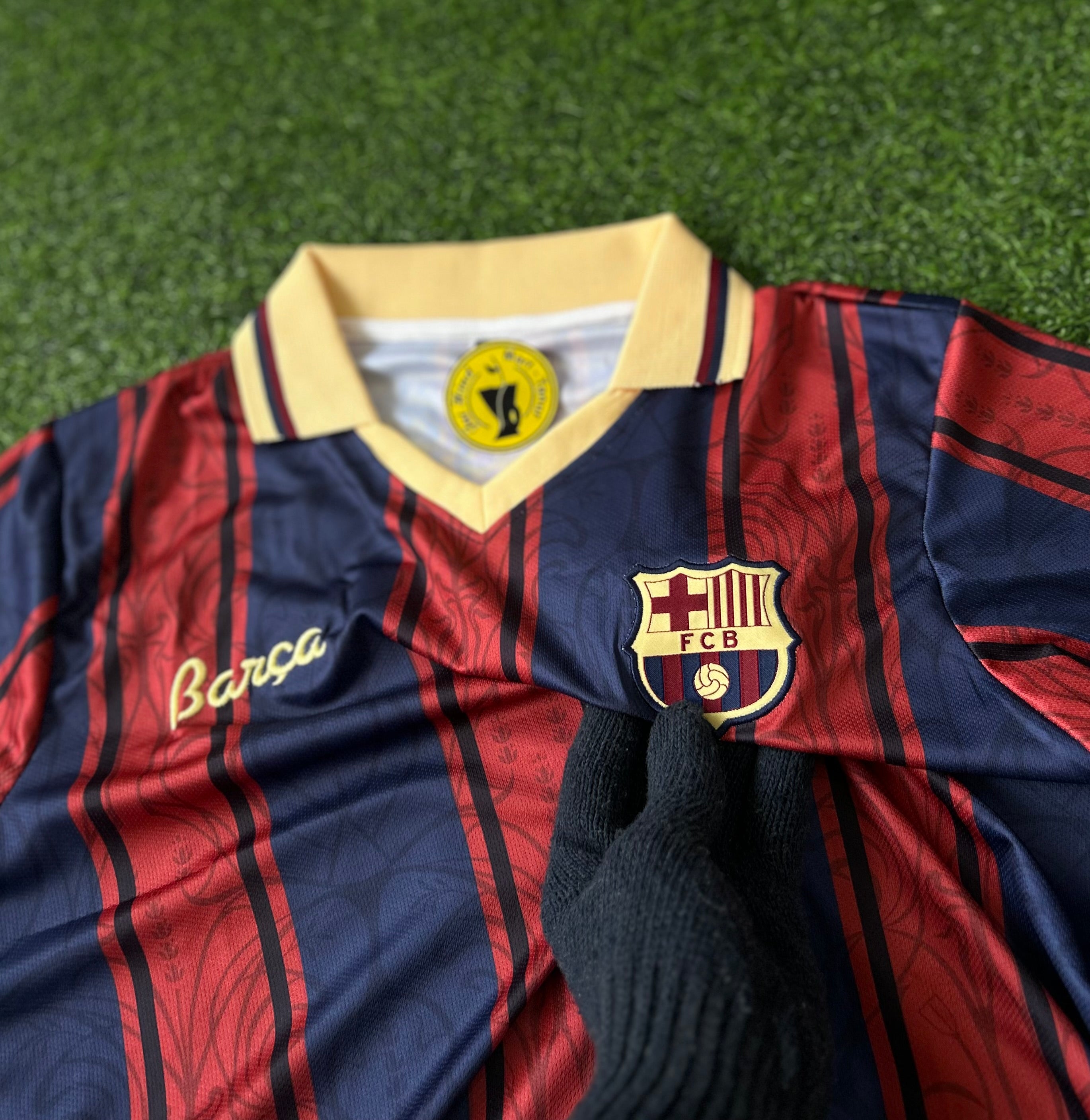 BARCELONA 125TH ANNIVERSARY SPECIAL EDITION RETRO POLO JERSEY, HALF SLEEVE EMBROIDERY