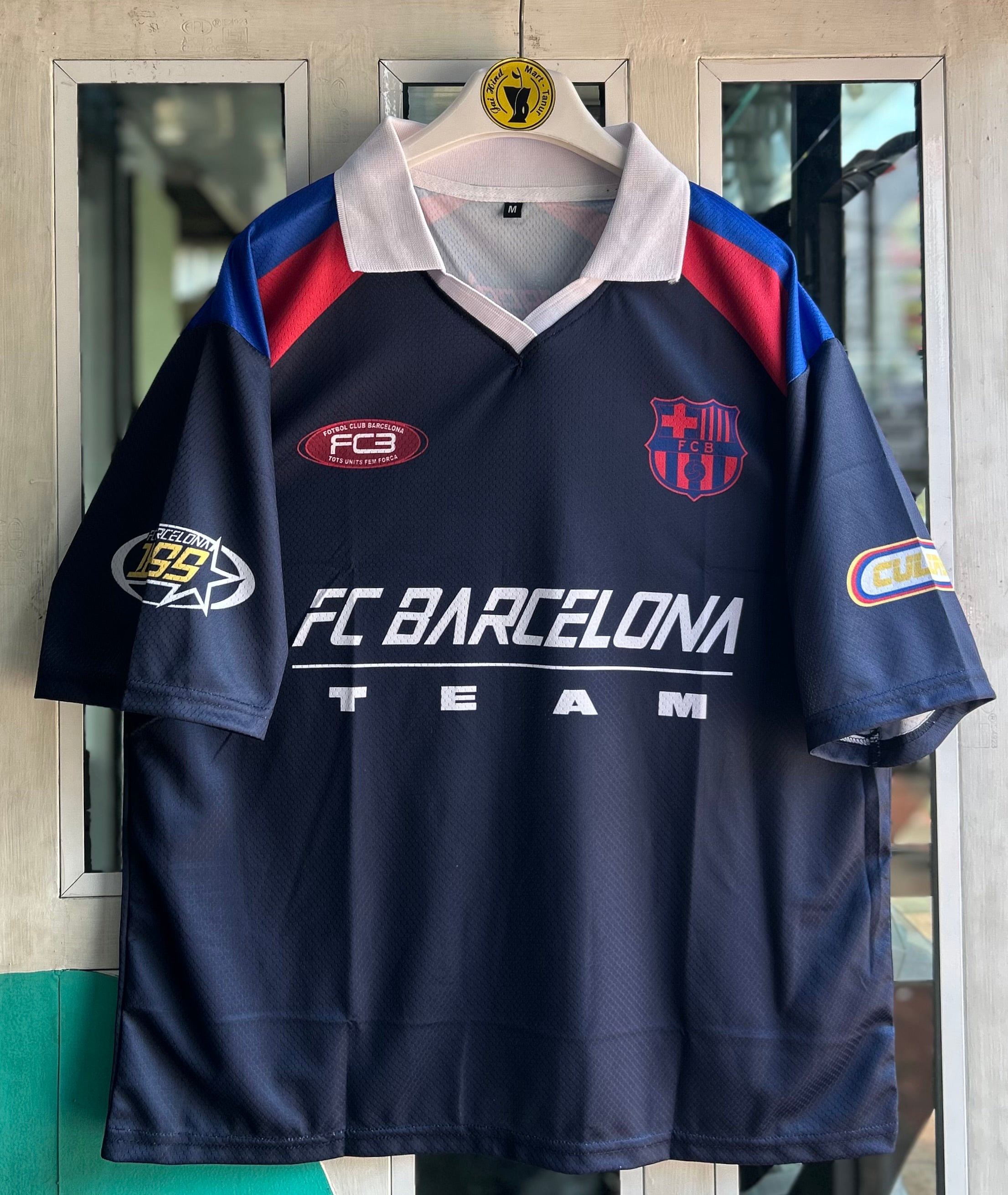 BARCELONA ANTHRACITE RACING KIT, FIVE SLEEVE POLO