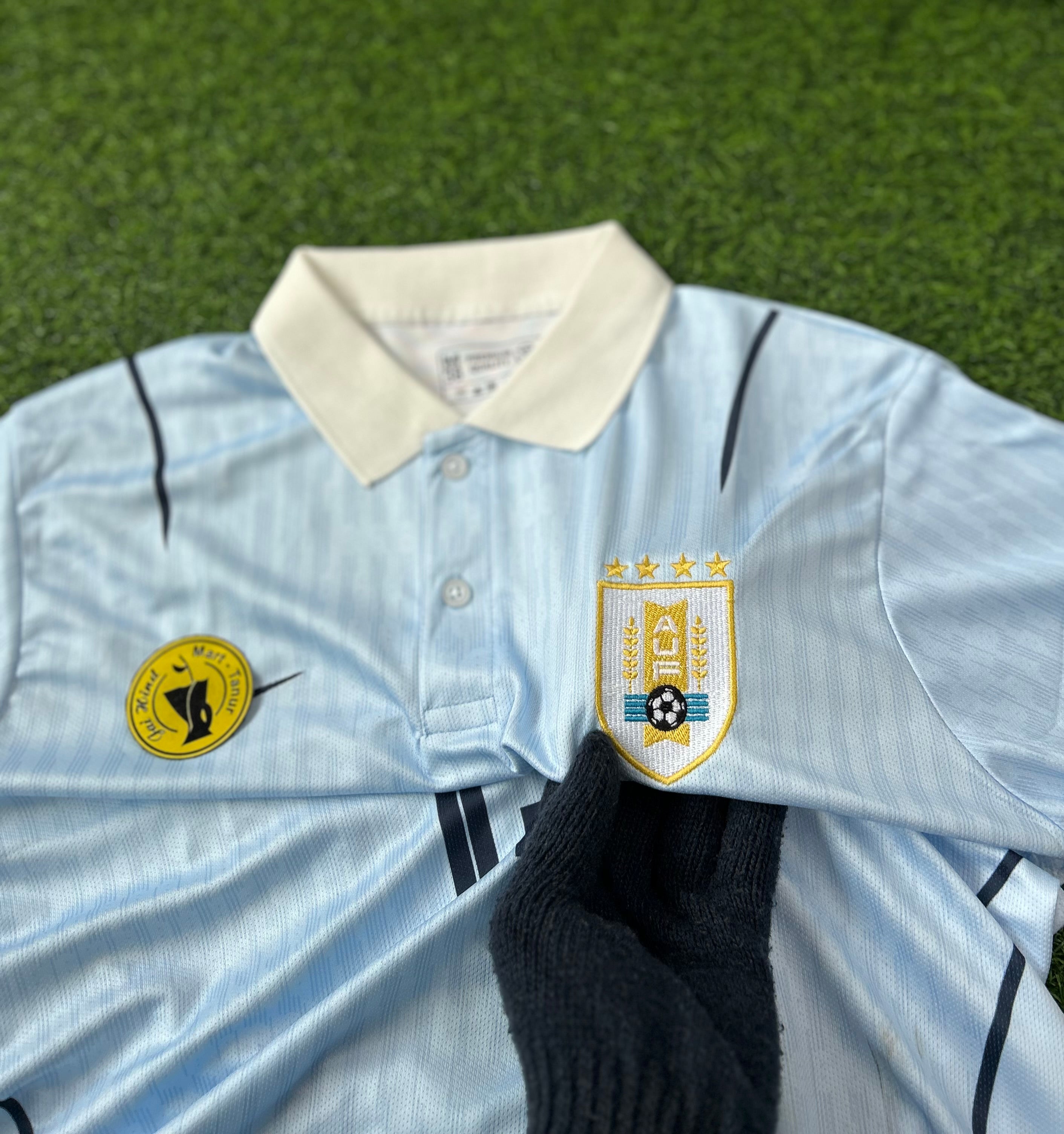URUGUAY 2026 WORLD CUP HOME KIT, HALF SLEEVE POLO EMBROIDERY