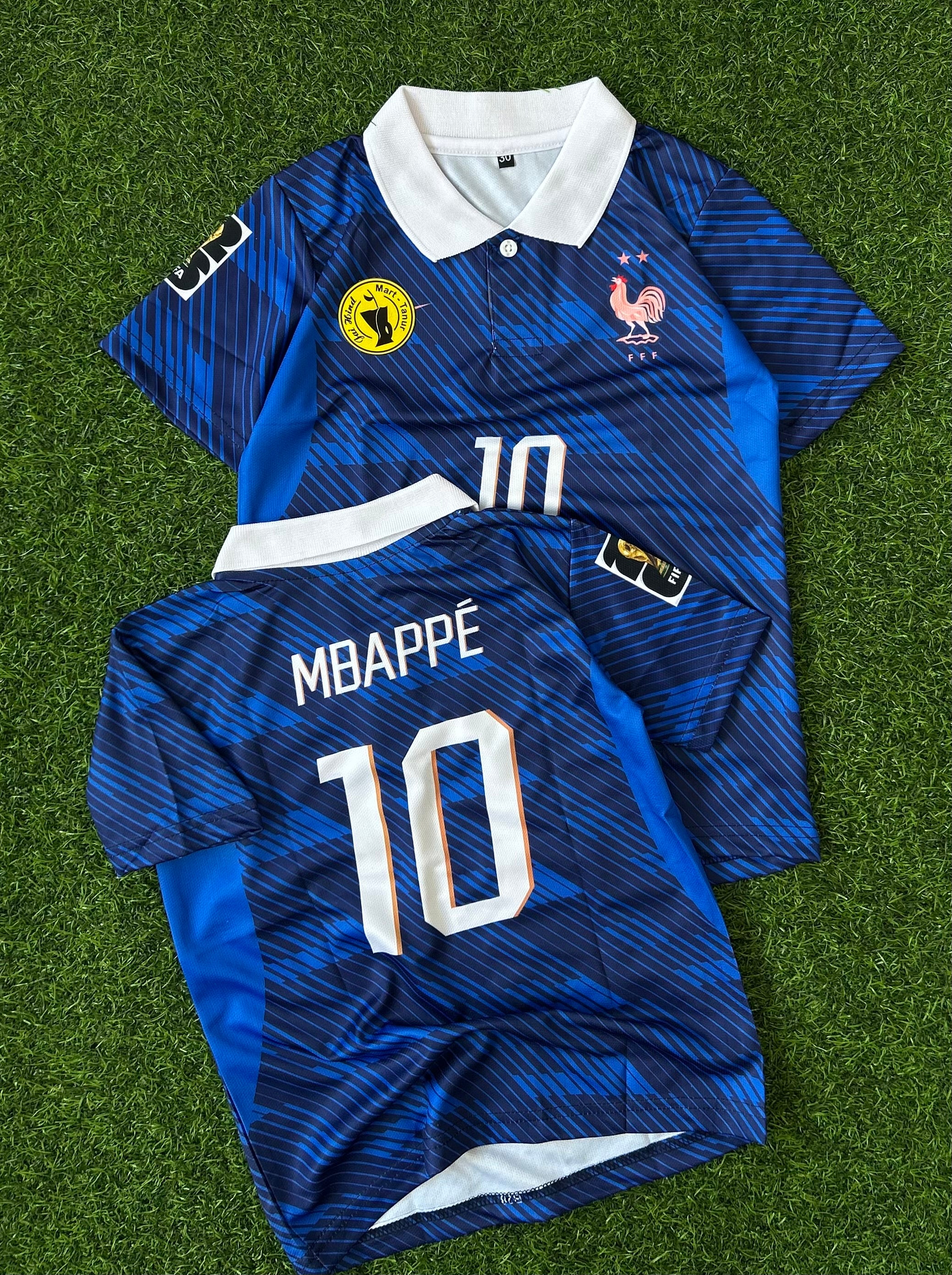 FRANCE 2026 WORLD CUP HOME KIT, HALF SLEEVE POLO SUBLIMATION (KID SIZE)