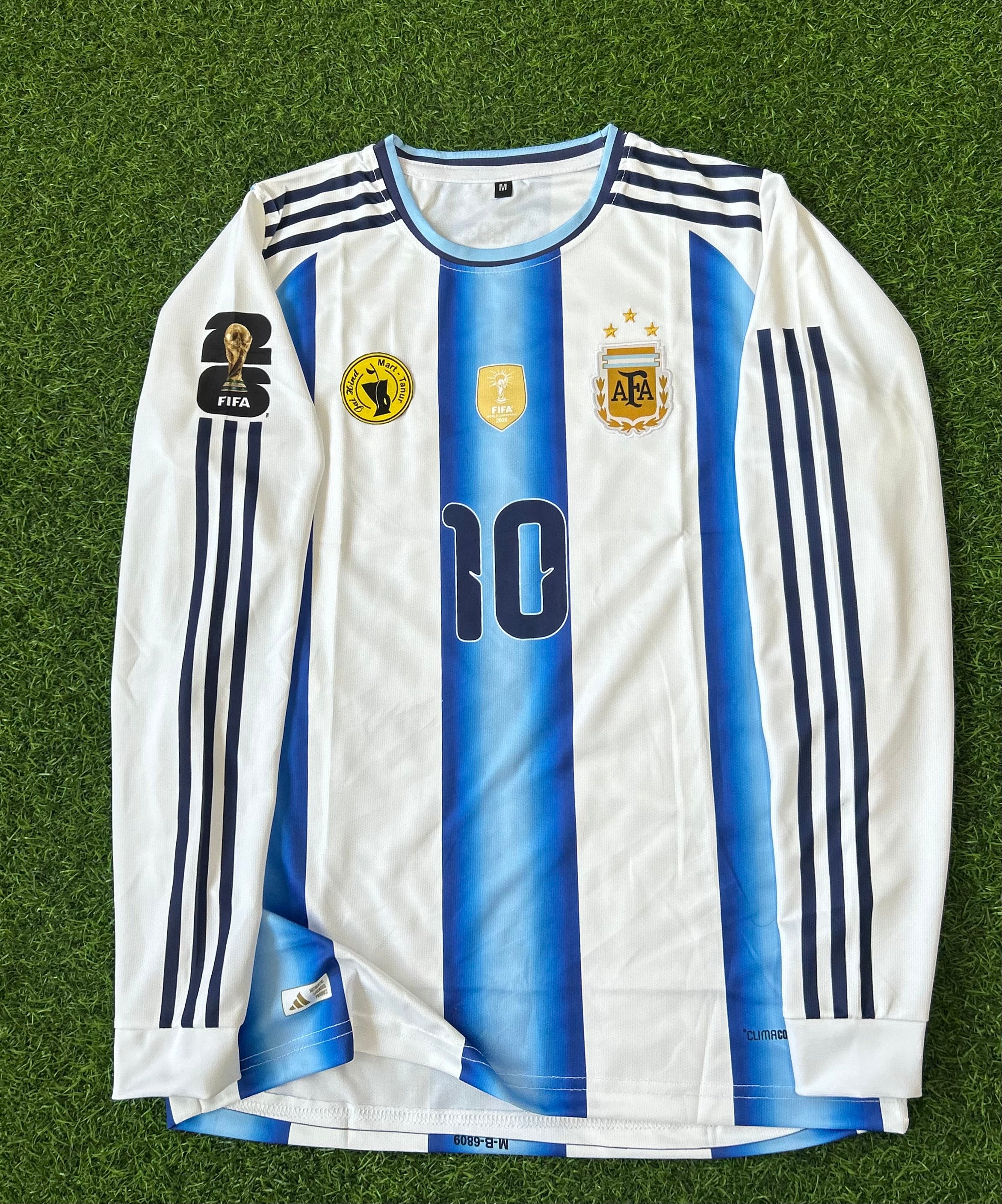 ARGENTINA 2026 WORLD CUP HOME KIT, FULL SLEEVE EMBROIDERY