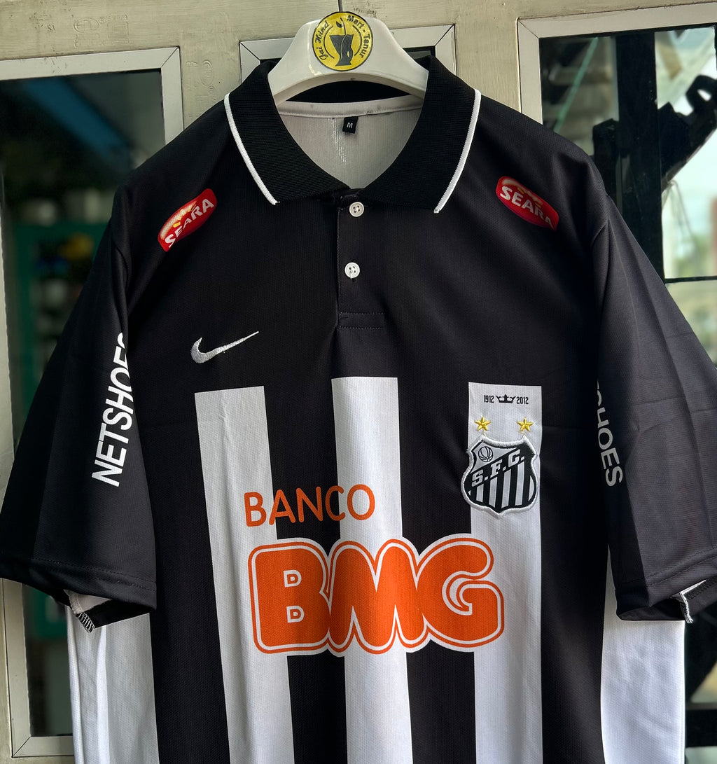 SANTOS 2012-13 HOME JERSEY, FIVR SLEEVE POLO EMBROIDERY