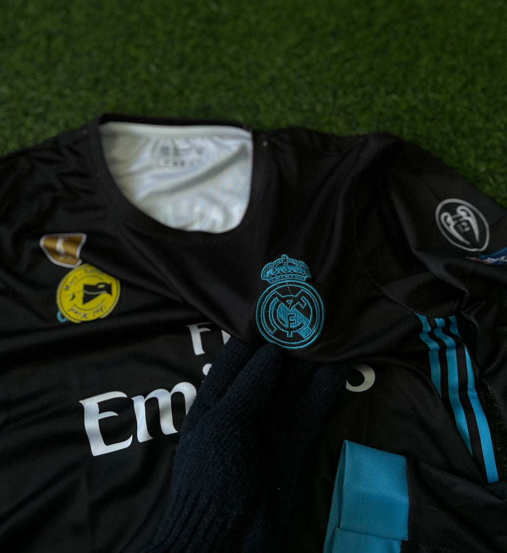 REAL MADRID 2017-18 AWAY JERSEY, FULL SLEEVE EMBROIDERY