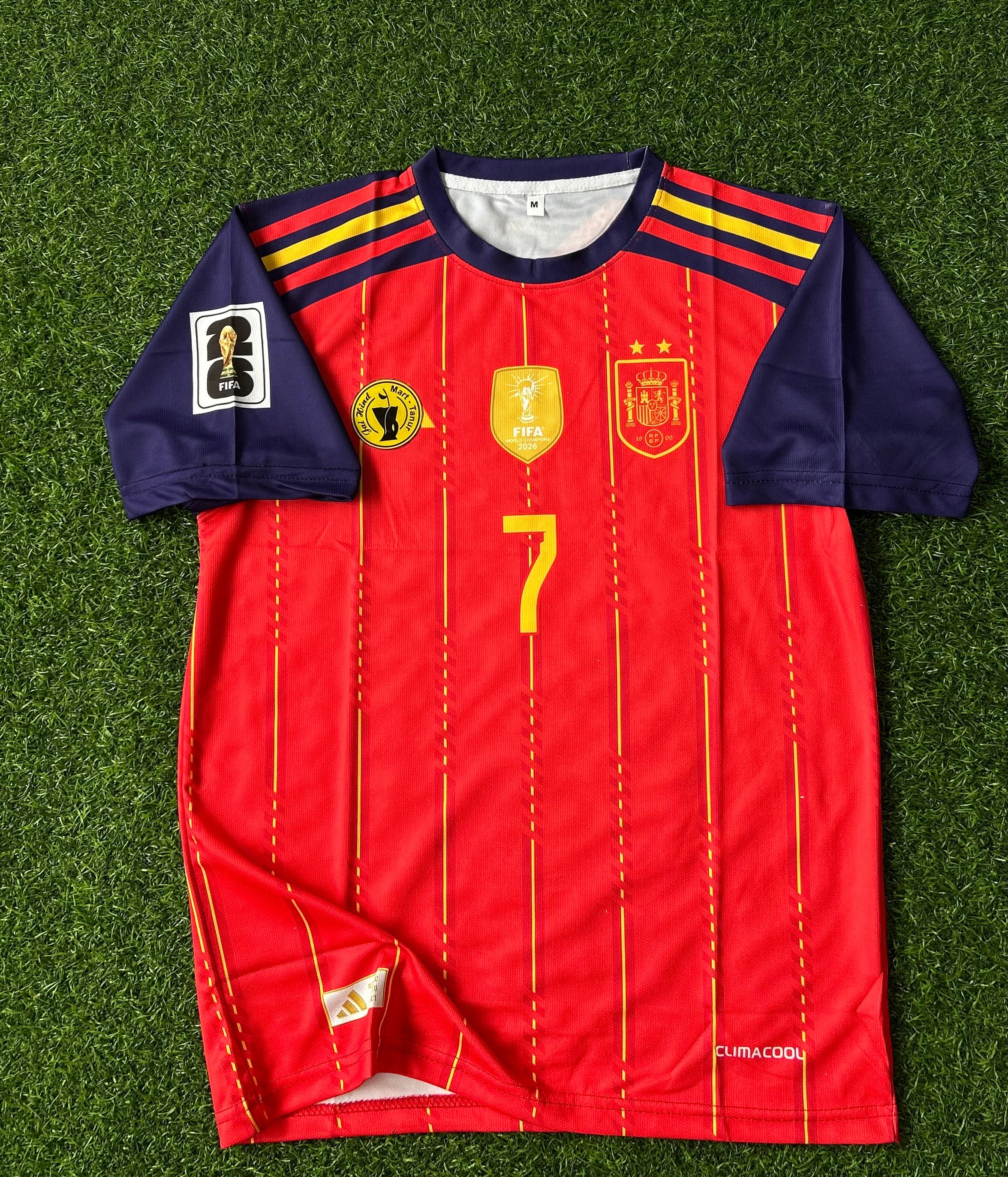 SPAIN 2026 HOME JERSEY, HALF SLEEVE SUBLIMATION