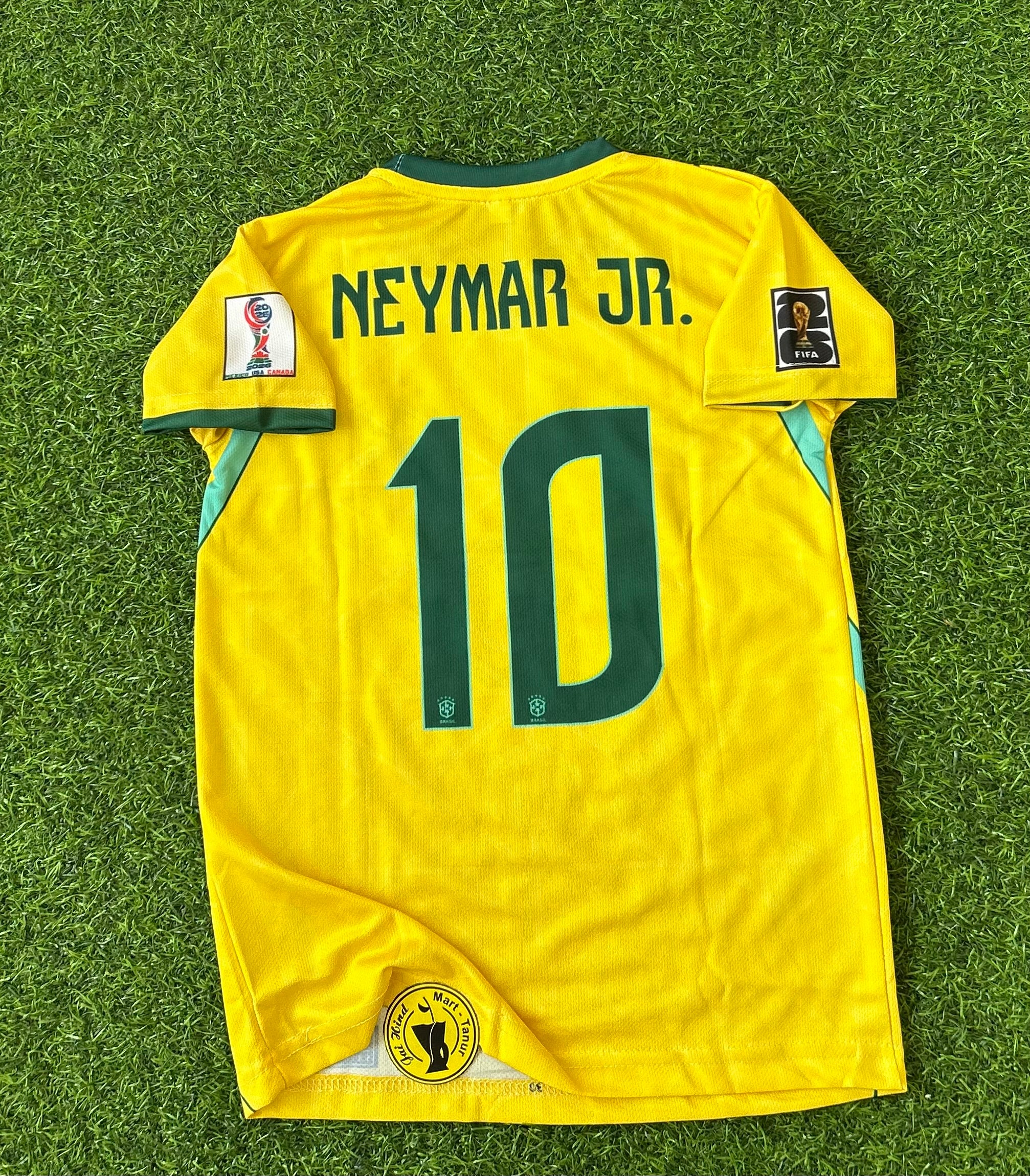 BRAZIL 2026 WORLD CUP HOME KIT, HALF SLEEVE SUBLIMATION, JERSEY & SHORTS (KID SIZE)