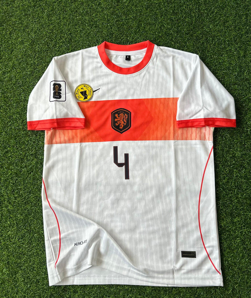 NETHERLANDS 2026 WORLD CUP AWAY KIT, HALF SLEEVE  EMBROIDERY