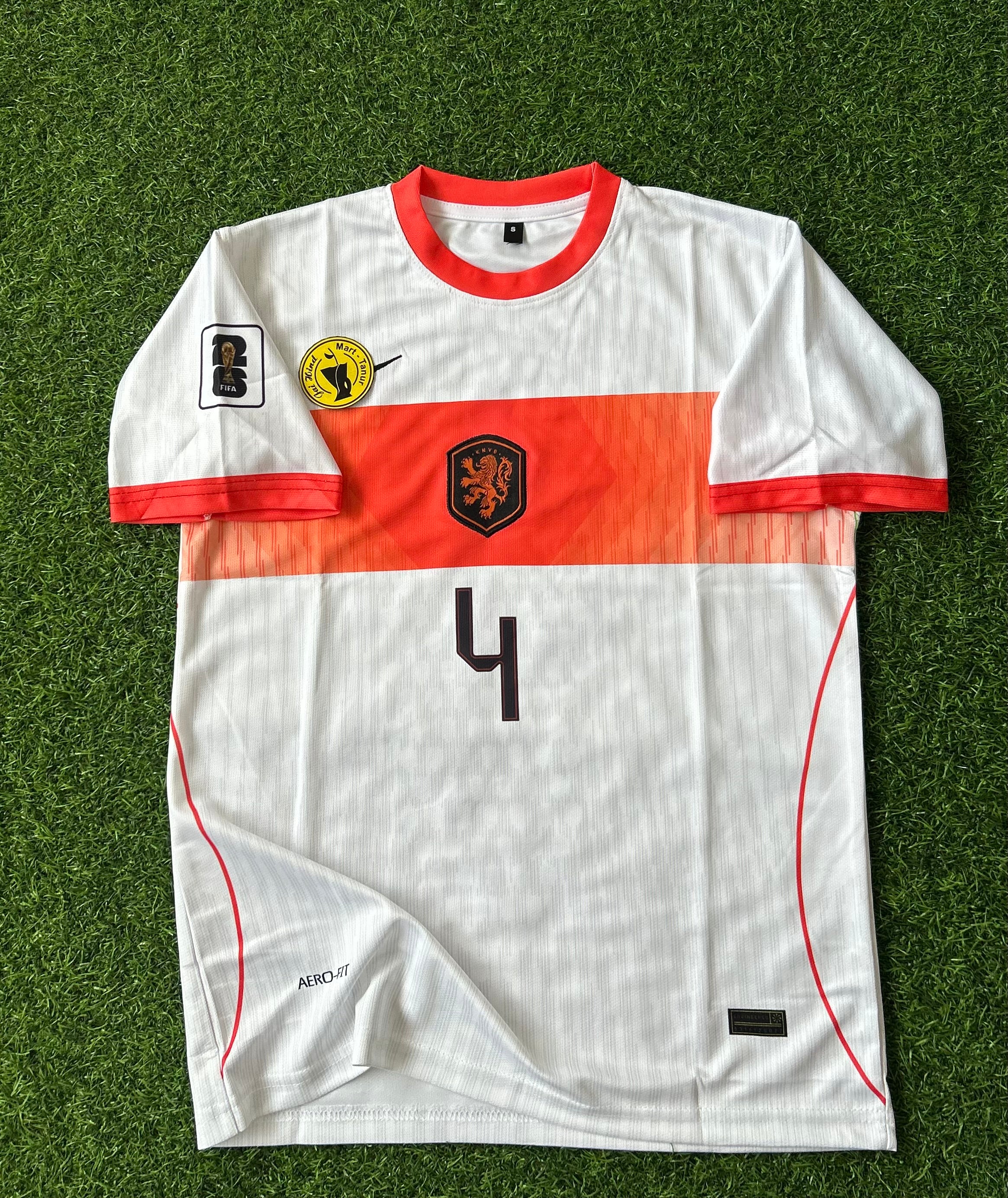 NETHERLANDS 2026 WORLD CUP AWAY KIT, HALF SLEEVE  EMBROIDERY
