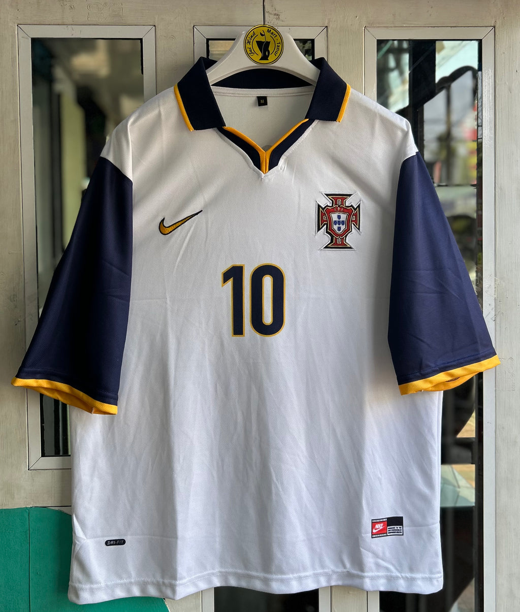 PORTUGAL 1998 AWAY, FIVE SLEEVE POLO EMBRODERY